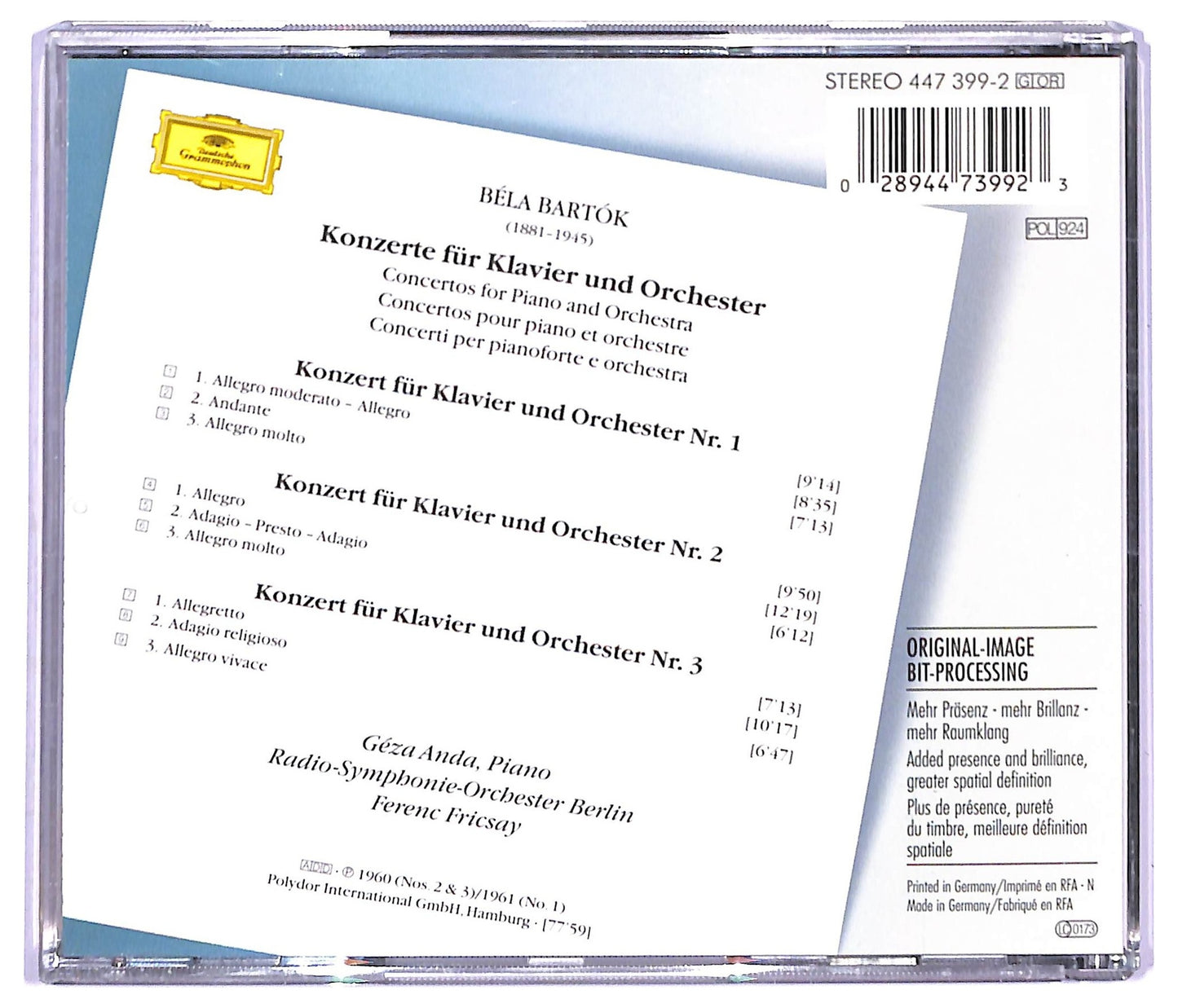EBOND Bartok - Konzerte fur Klavier und Orchester CD CD094011