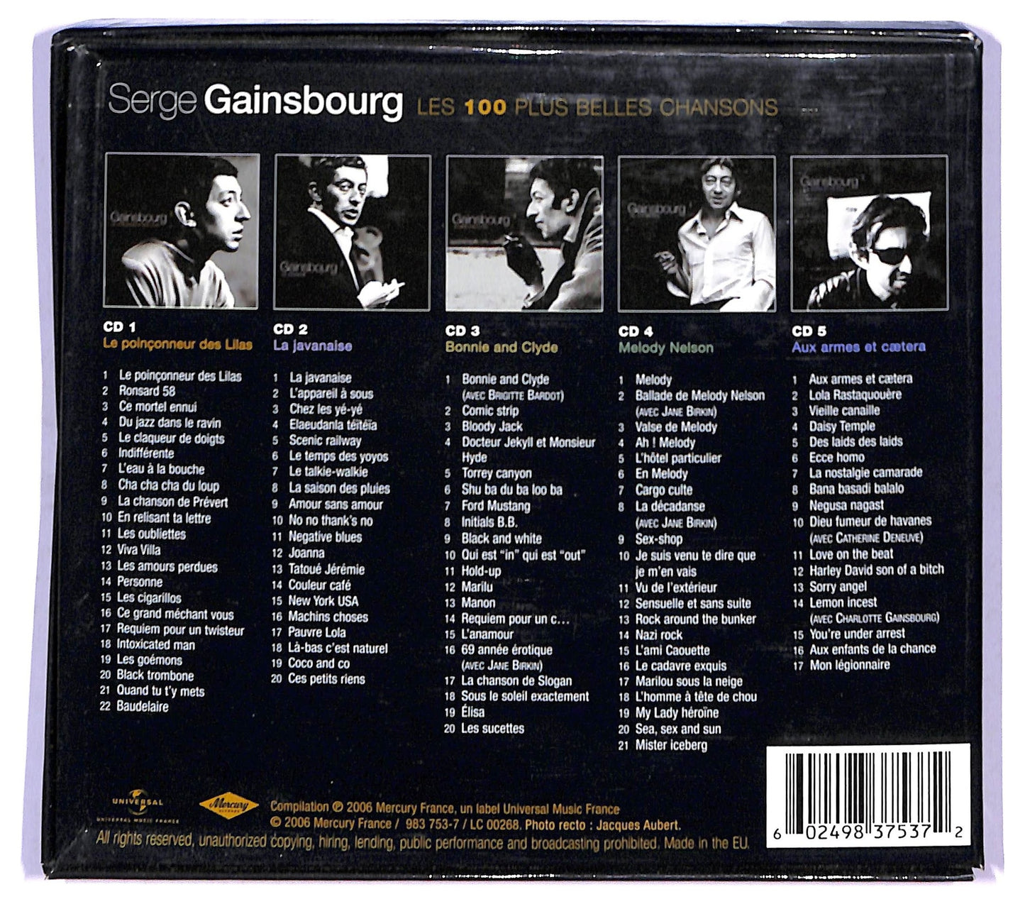 EBOND Serge Gainsbourg - Les 100 Plus Belles Chansons CD CD094037