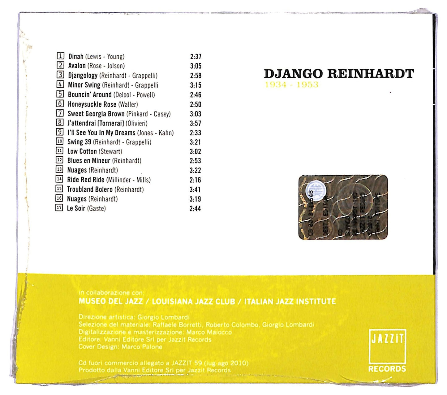 EBOND Django Reinhardt - Django Reinhardt 1934-1953 CD CD094119