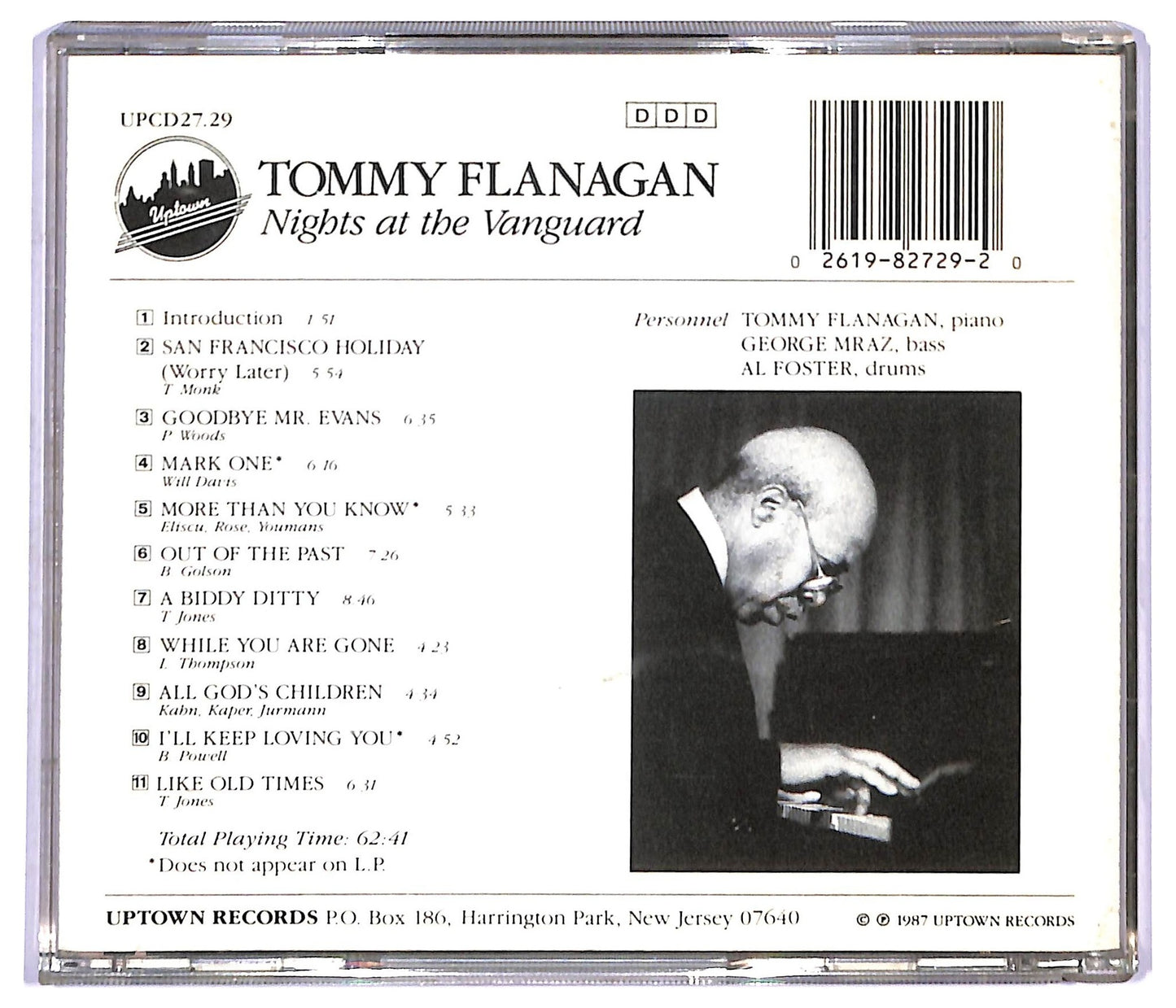 EBOND Tommy Flanagan - Nights At The Vanguard CD CD094120