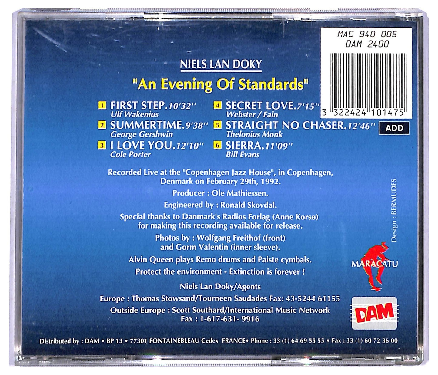 EBOND Niels Lan Doky - An Evening Of Standards CD CD094144