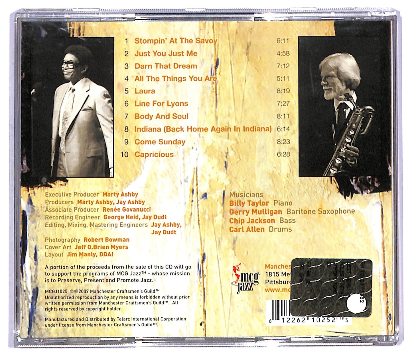 EBOND Billy Taylor & Gerry Mulligan - Live at MCG CD CD094214