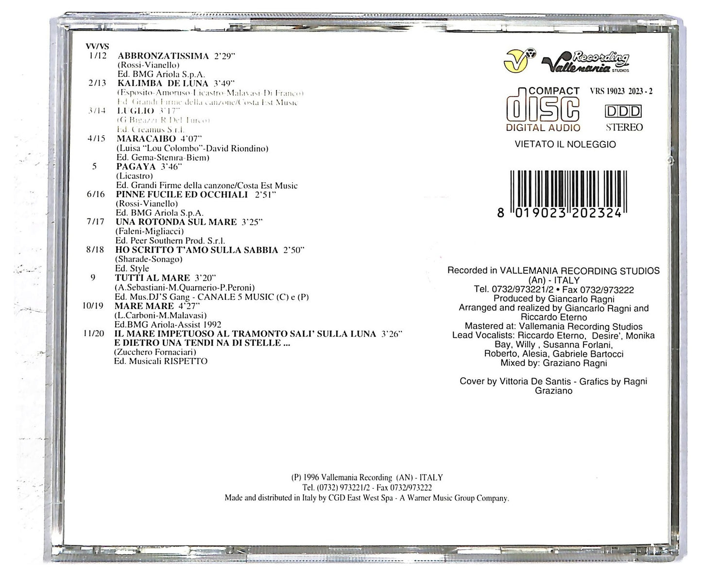 EBOND Various - Un'Estate Al Mare CD CD094330