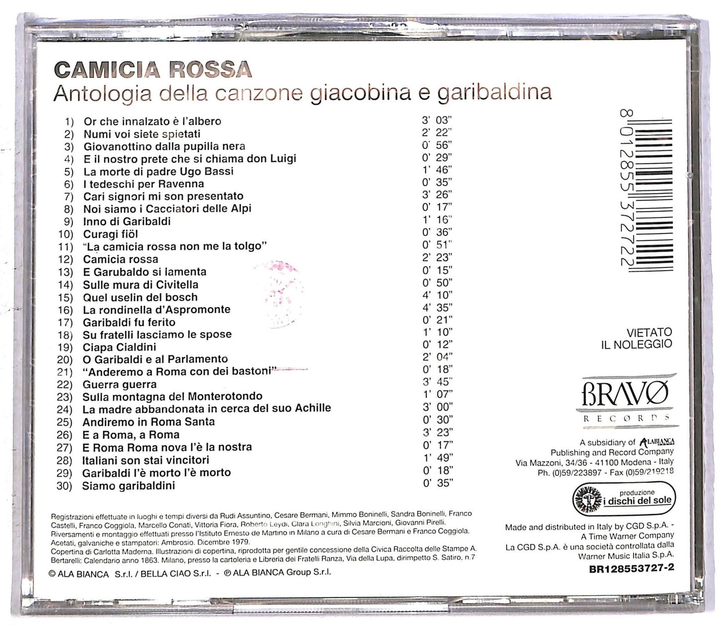 EBOND Various - Camicia Rossa CD CD094537