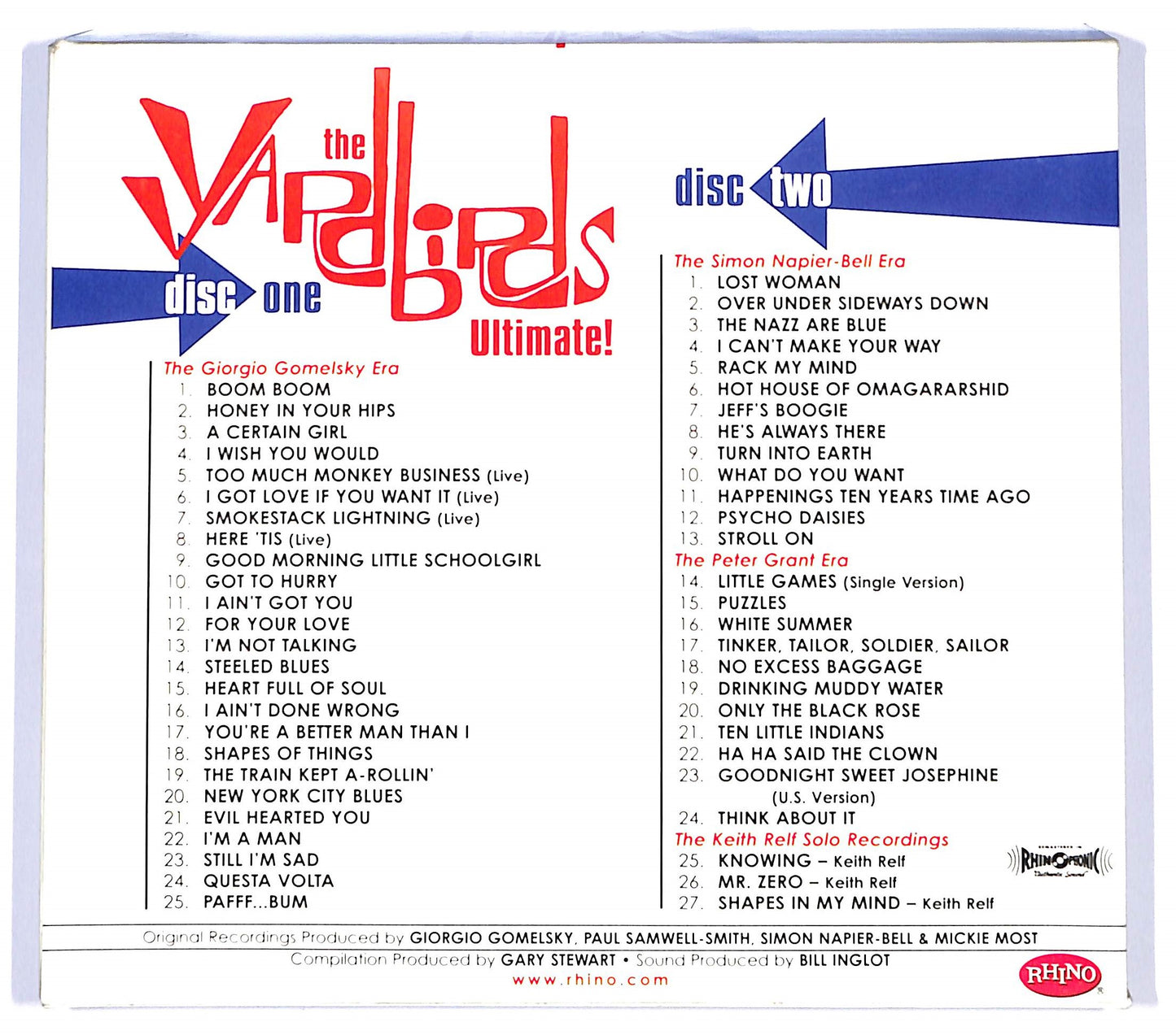 EBOND The Yardbirds - Ultimate! CD CD099143