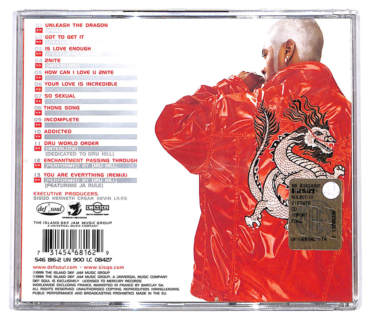 EBOND Sisqo - Unleash The Dragon CD CD099206