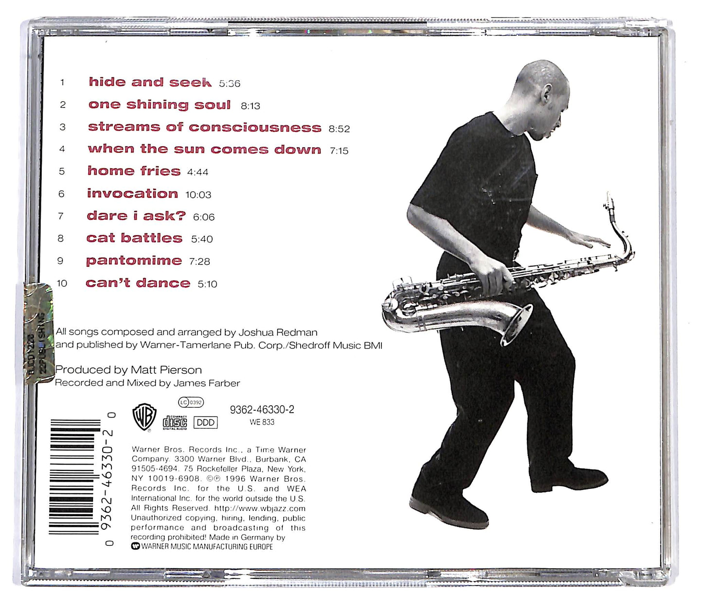 EBOND Joshua Redman - Freedom In The Groove CD CD099535