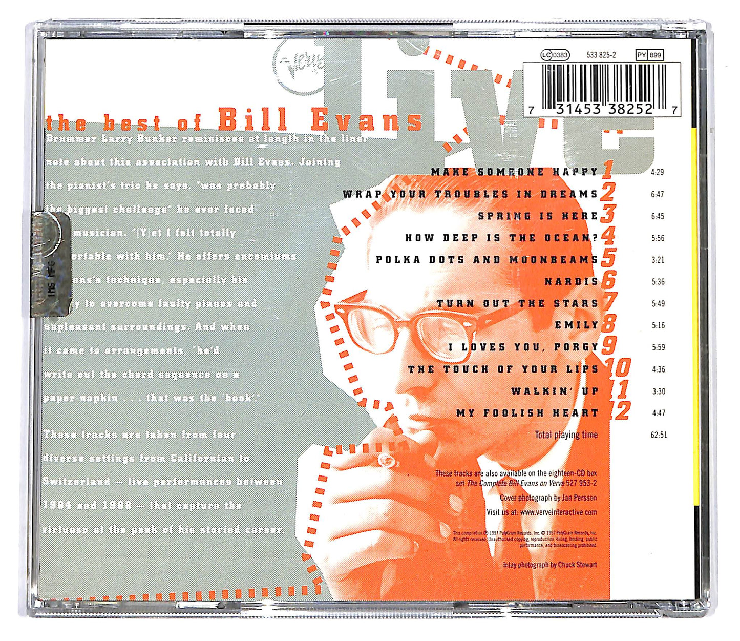 EBOND Bill Evans - The Best of Bill Evans Live CD CD099539