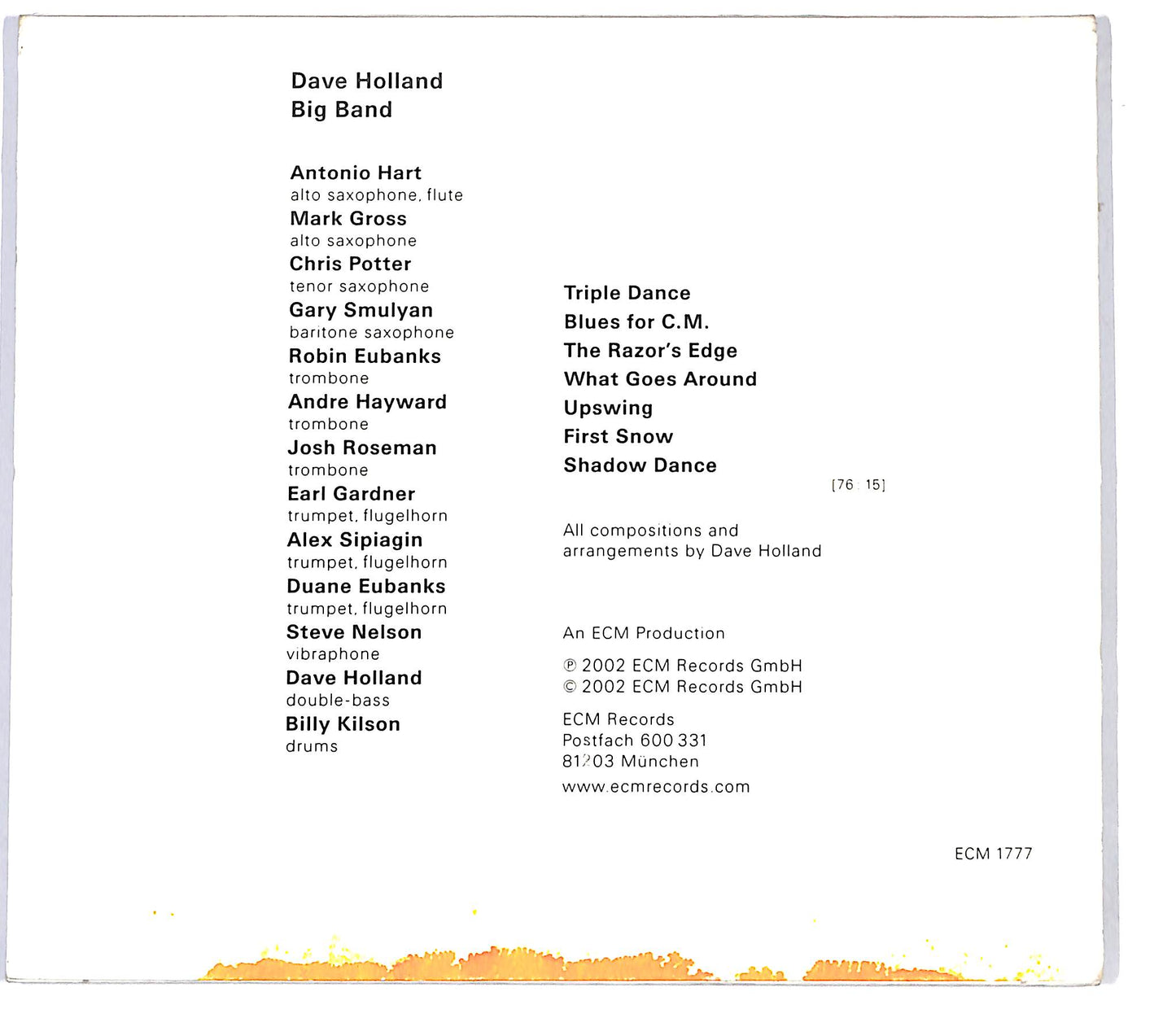 EBOND Dave Holland Big Band - What Goes Around CD CD099551