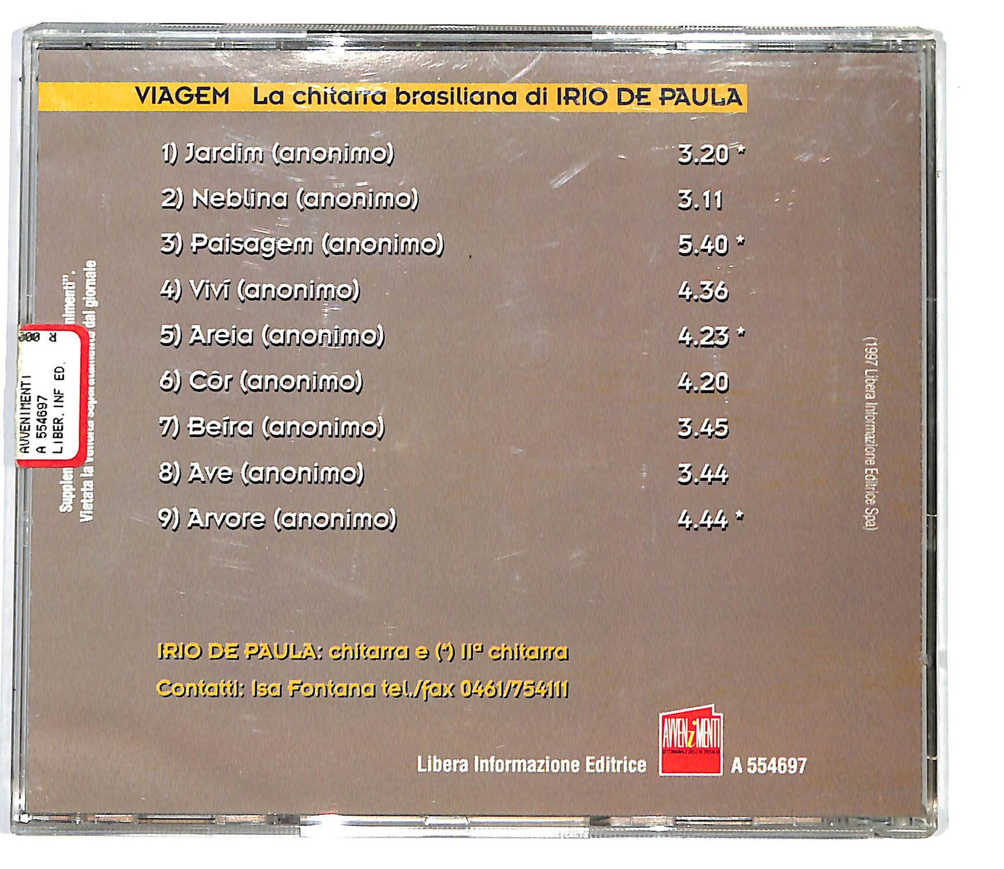 EBOND Irio De Paula - Viagem - La Chitarra Brasiliana CD CD099634
