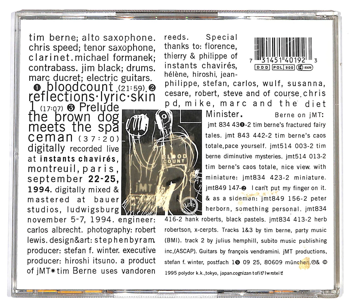 EBOND Tim Berne's Bloodcount - Lowlife: The Paris Concert CD CD099657