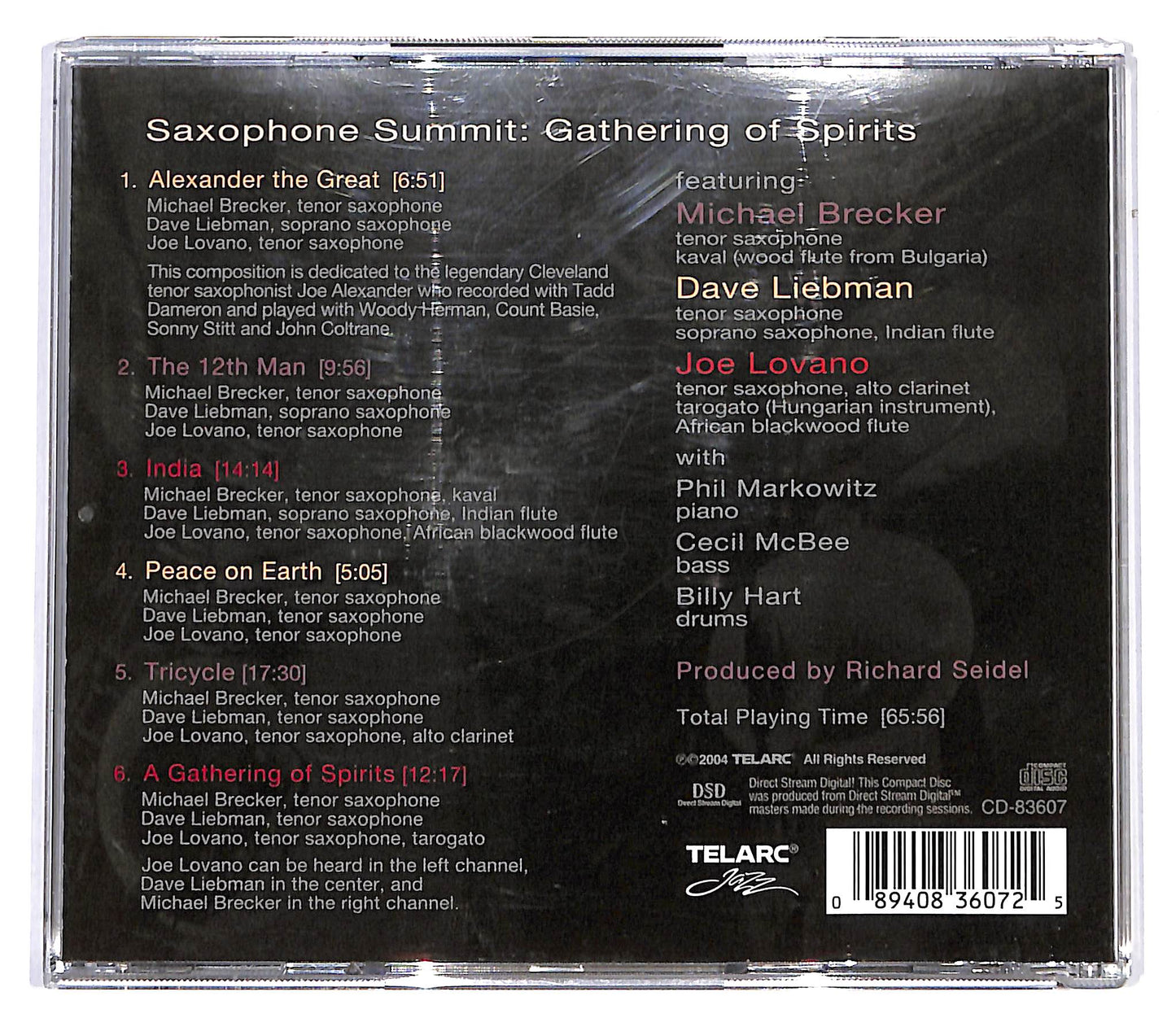 EBOND Saxophone Summit - Gathering Of Spirits CD CD099703