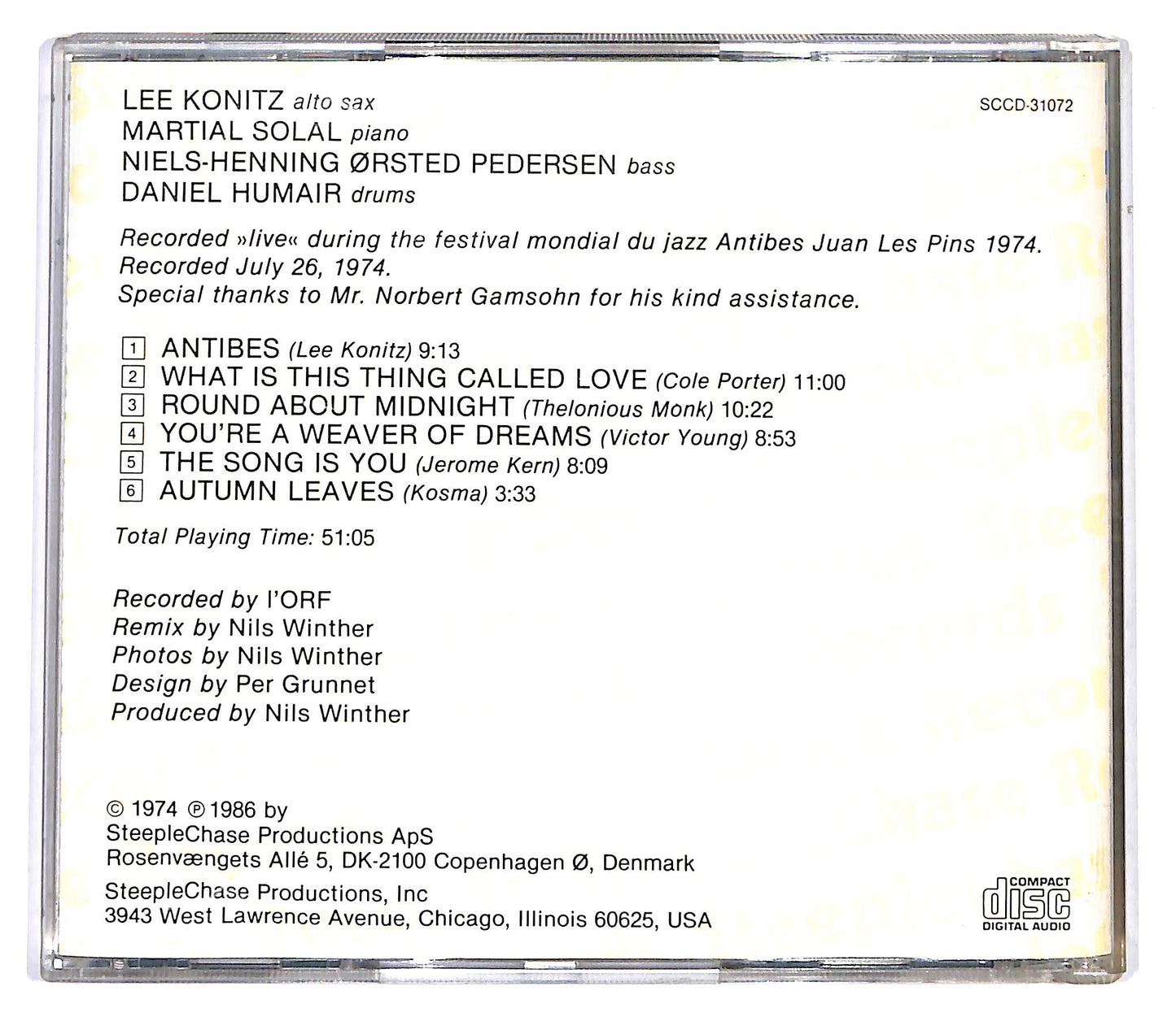 EBOND Lee Konitz Quartet - Jazz A Juan CD CD099704