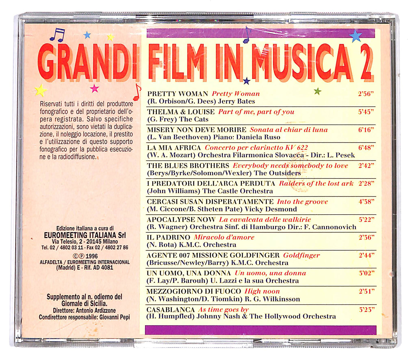 EBOND Various - Grandi Film In Musica 2 EDITORIALE CD CD099726