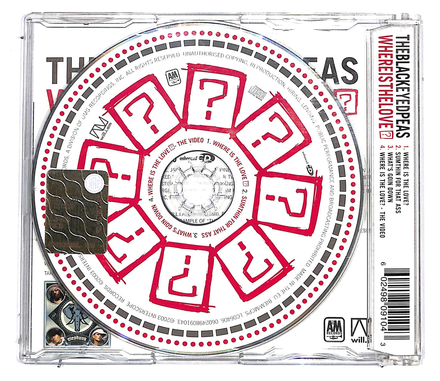 EBOND TheBlackEyedPeas - Where Is The Love? CD CD099764