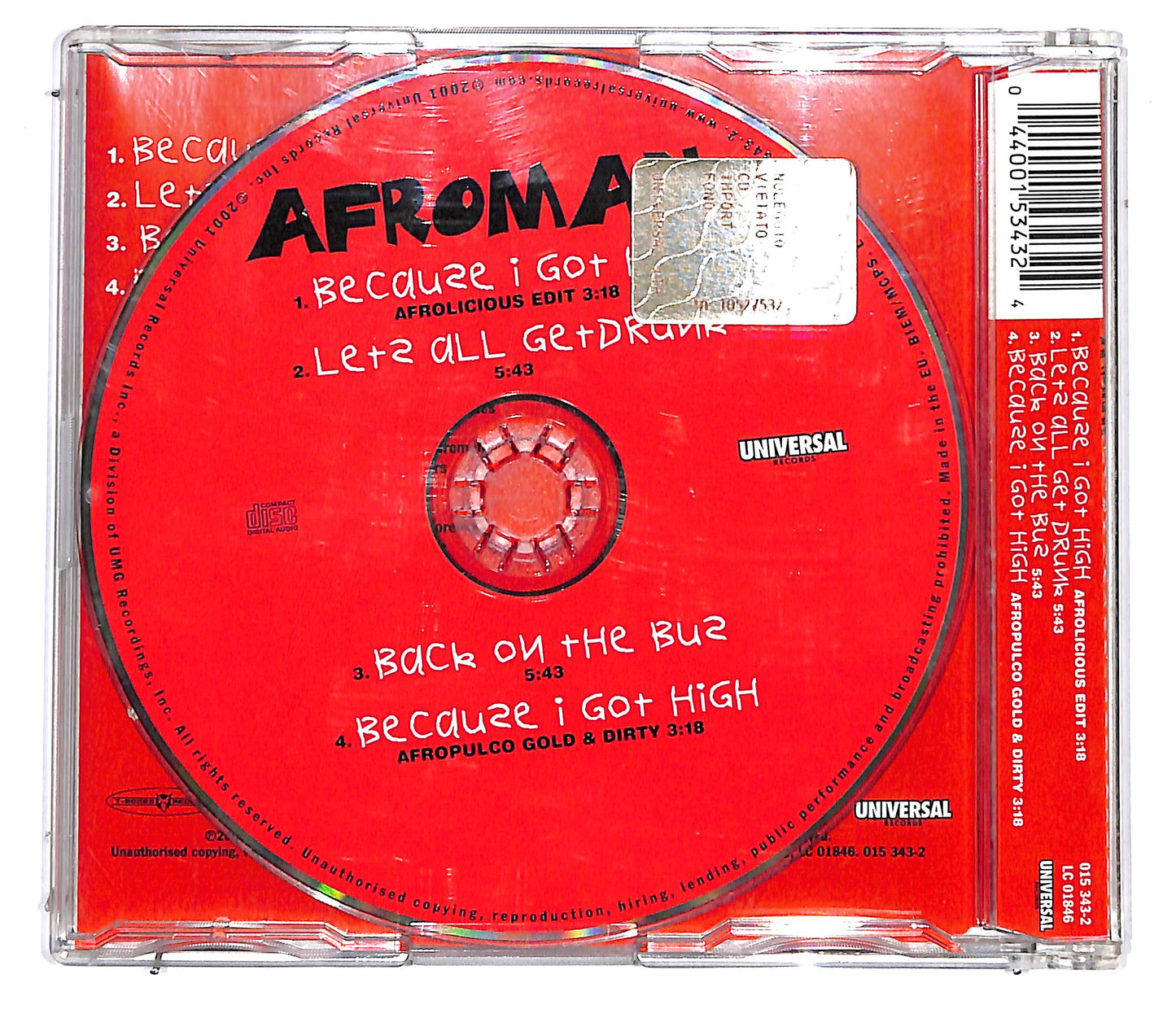 EBOND Afroman - Because I Got High CD CD099767