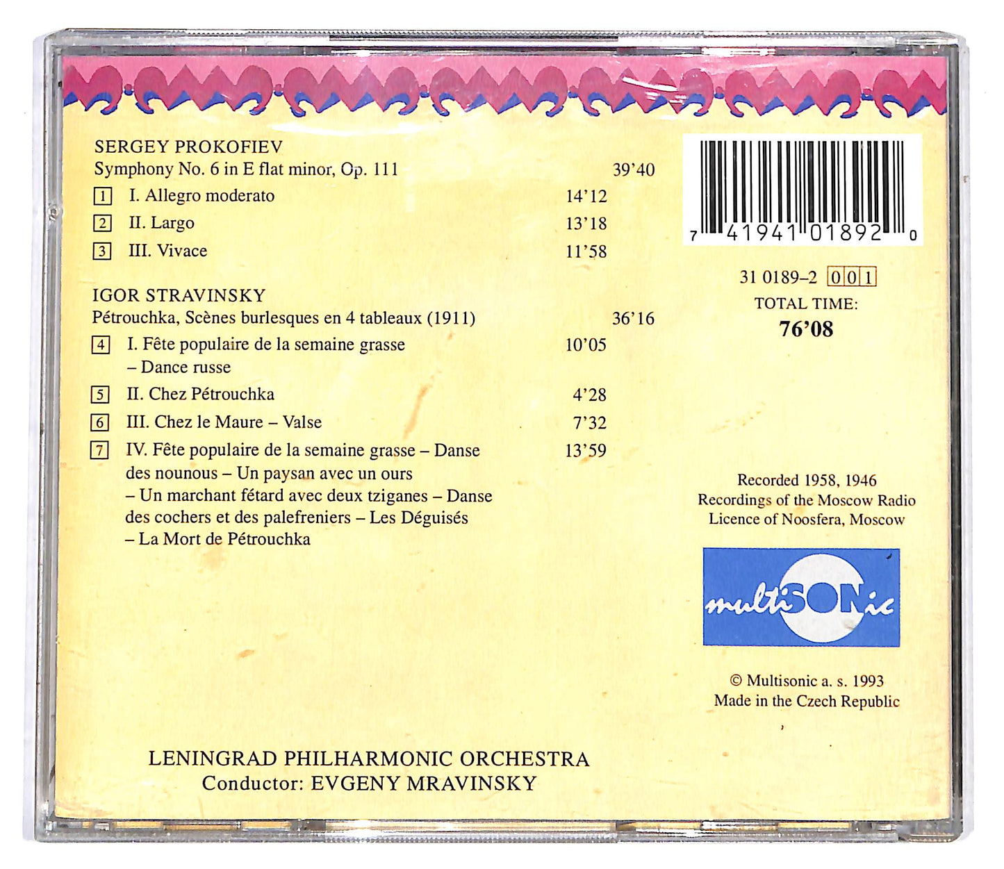EBOND Leningrad Philharmonic Orchestra - Russian Treasure CD CD099808