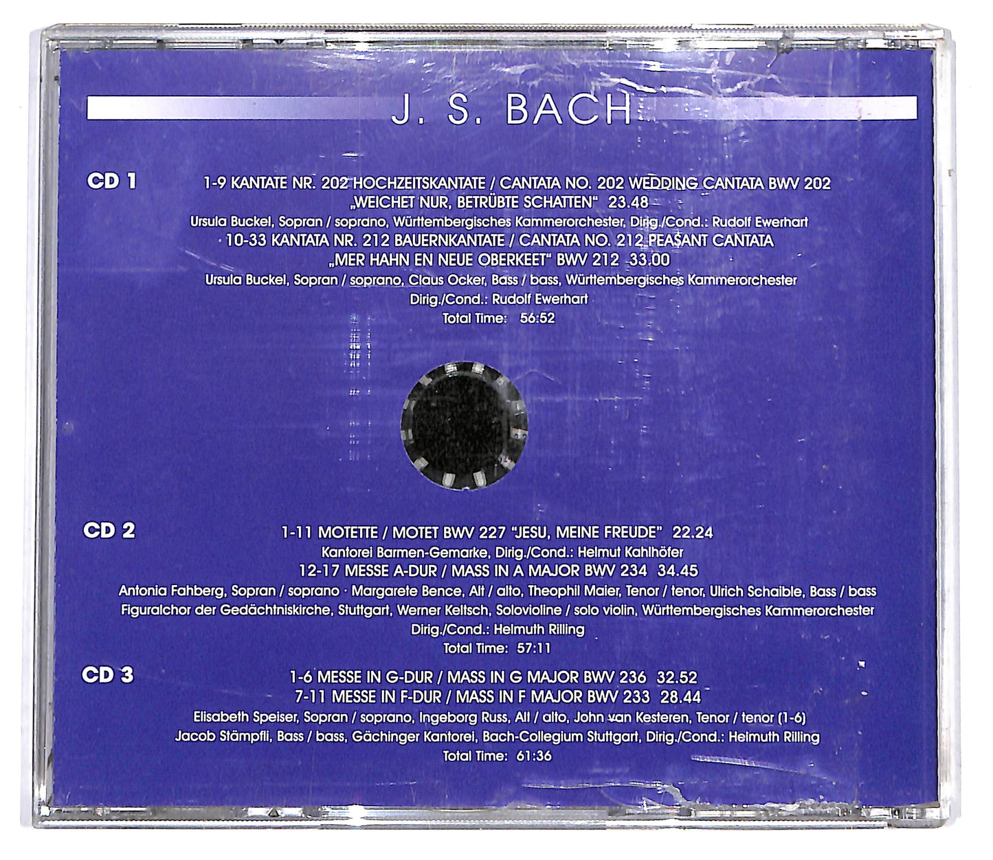 EBOND Bach - Wedding Cantata / Peasant Cantata / Masses BWV CD CD099817