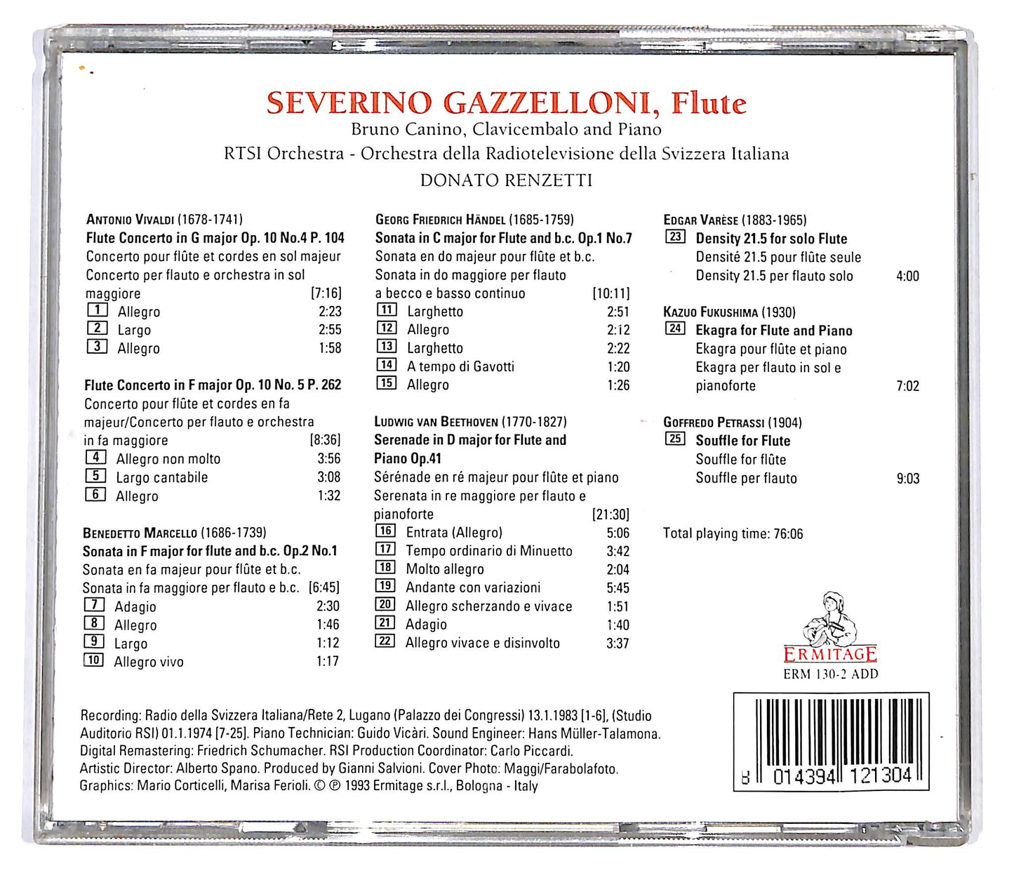EBOND Severino Gazzelloni - Flute CD CD099818