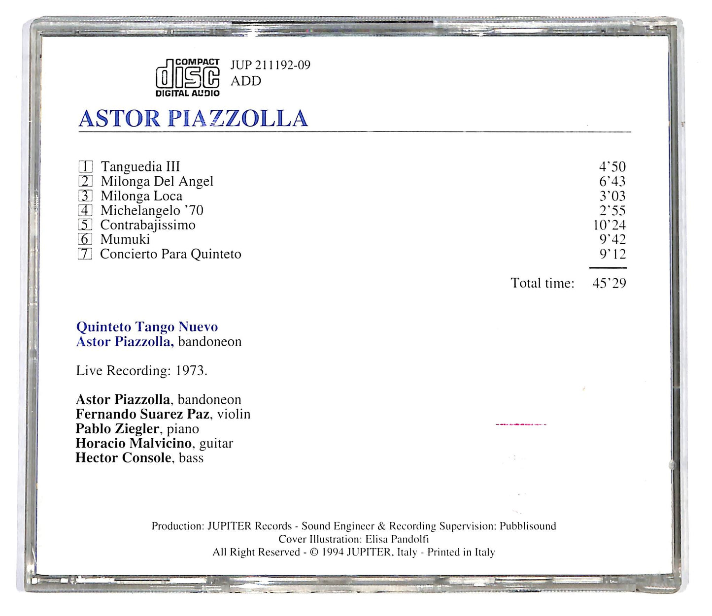 EBOND Astor Piazzolla - The Glory of Tango CD CD099831