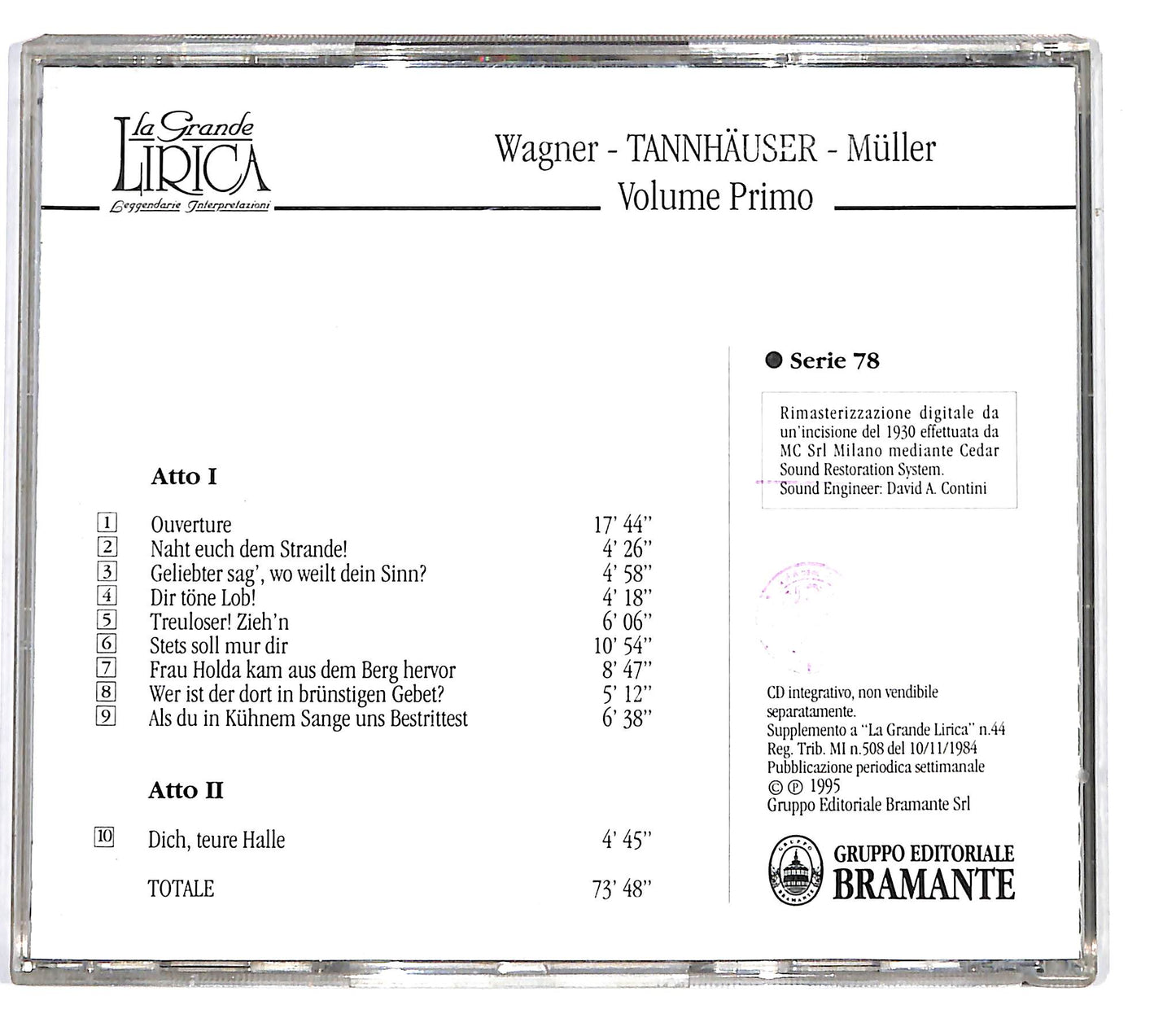 EBOND Wagner - Tannhauser - Muller Vol 1 CD CD099833