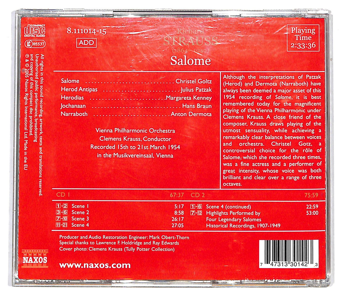 EBOND Richard Strauss, Clemens Krauss - Salome CD CD099839