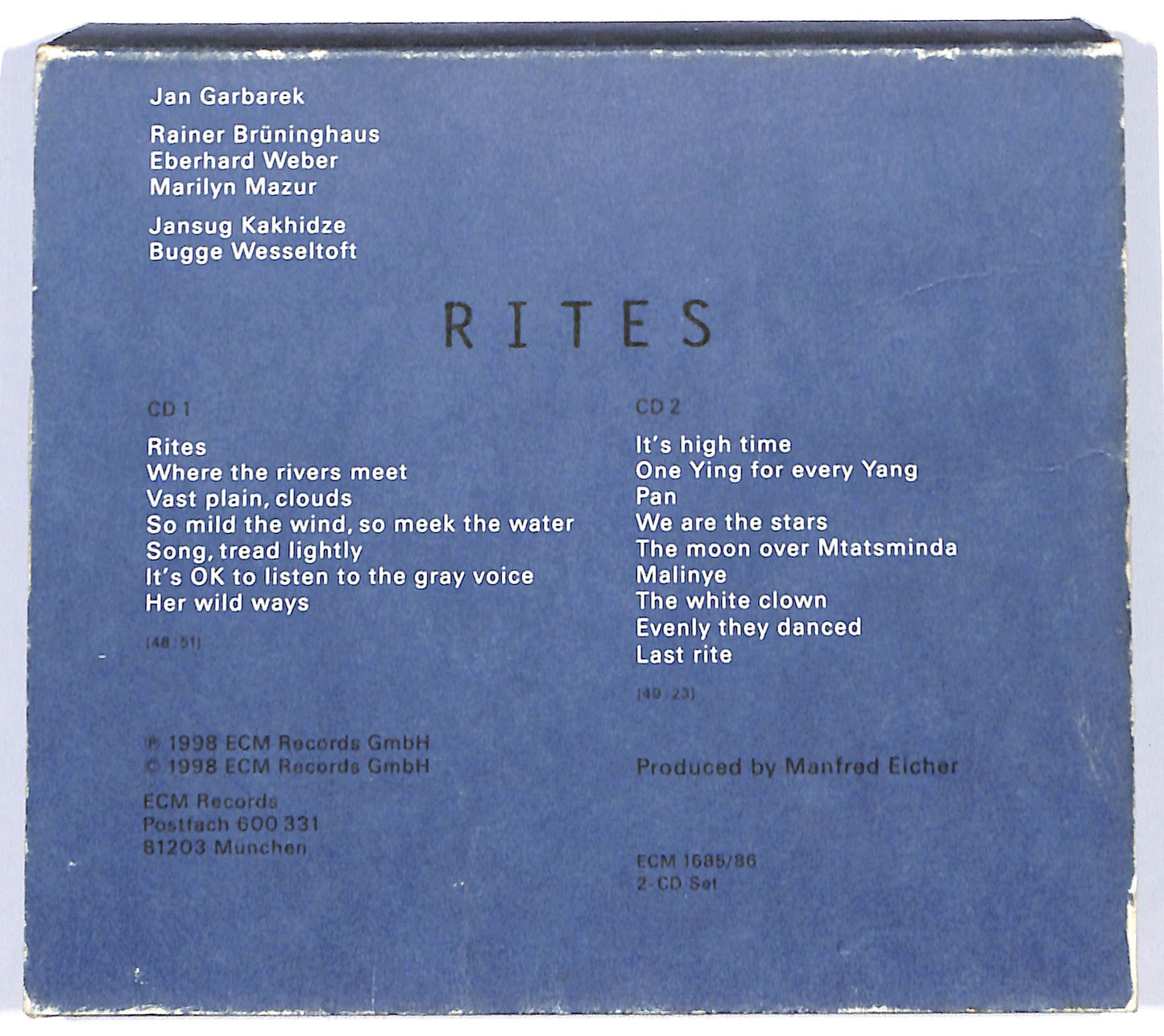 EBOND Jan Garbarek - Rites CD CD099841