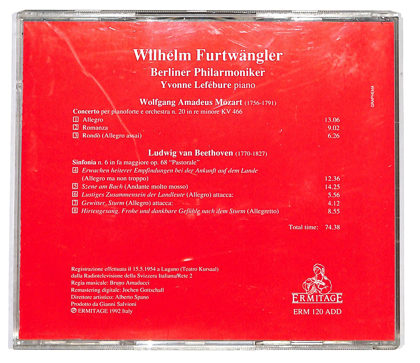 EBOND Mozart Beethoven - Furtwangler - Berliner Philarmoniker CD CD099952
