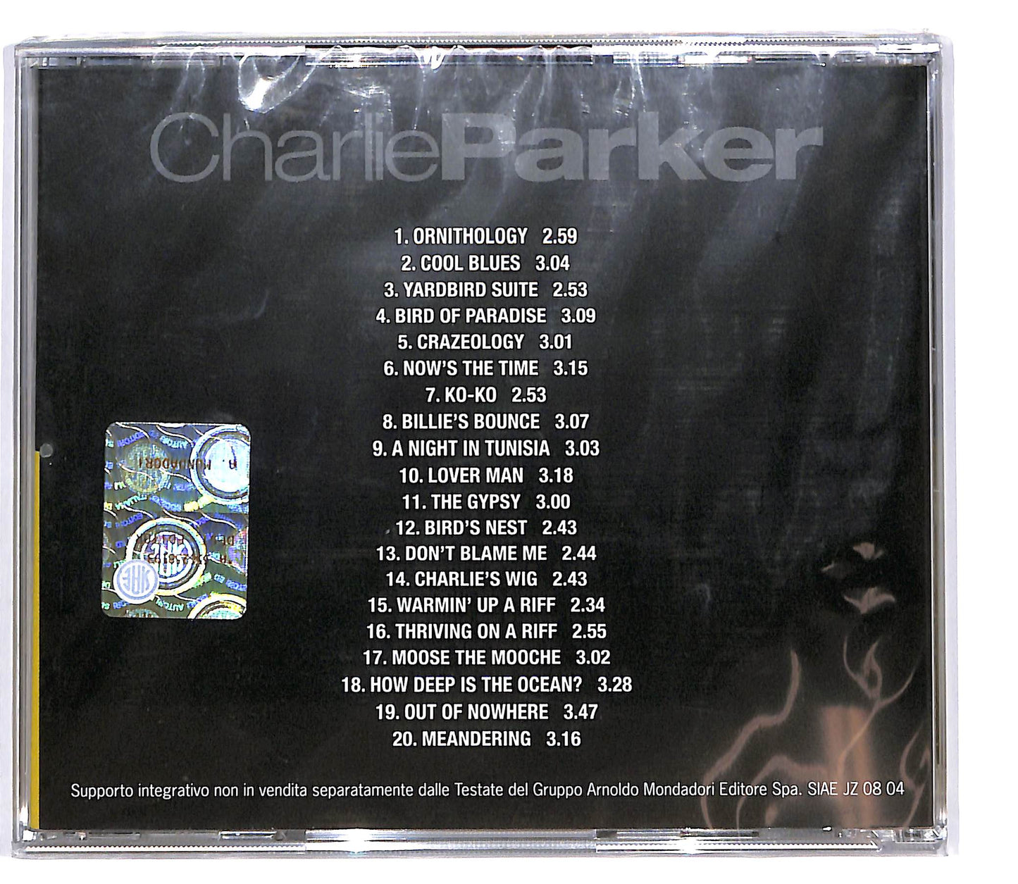 EBOND Charlie Parker - the very best - icone del jazz EDITORIALE CD CD100411
