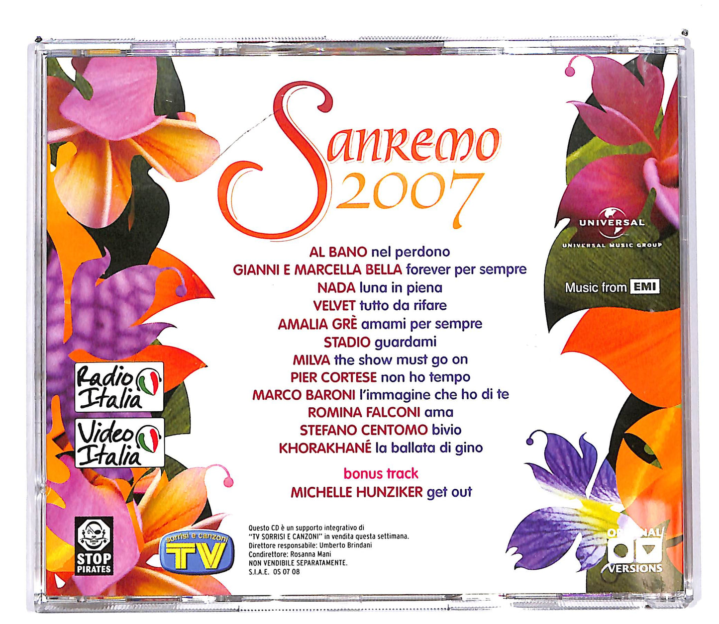EBOND Various - Sanremo 2007 EDITORIALE CD CD100414