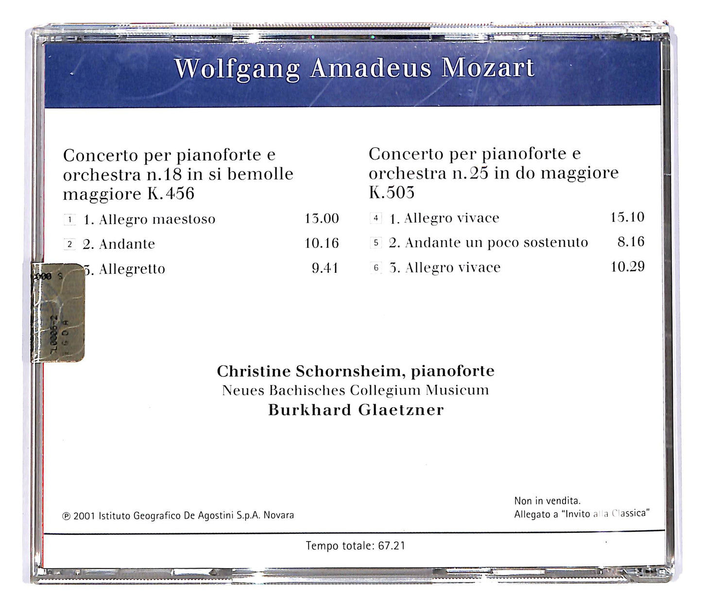 EBOND Mozart - Concerti Per Pianoforte N18 K 456 E N 25 K 503 CD CD100442