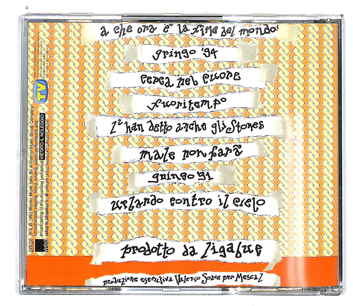 EBOND Ligabue - A Che Ora E La Fine Del Mondo? EDITORIALE CD CD101015