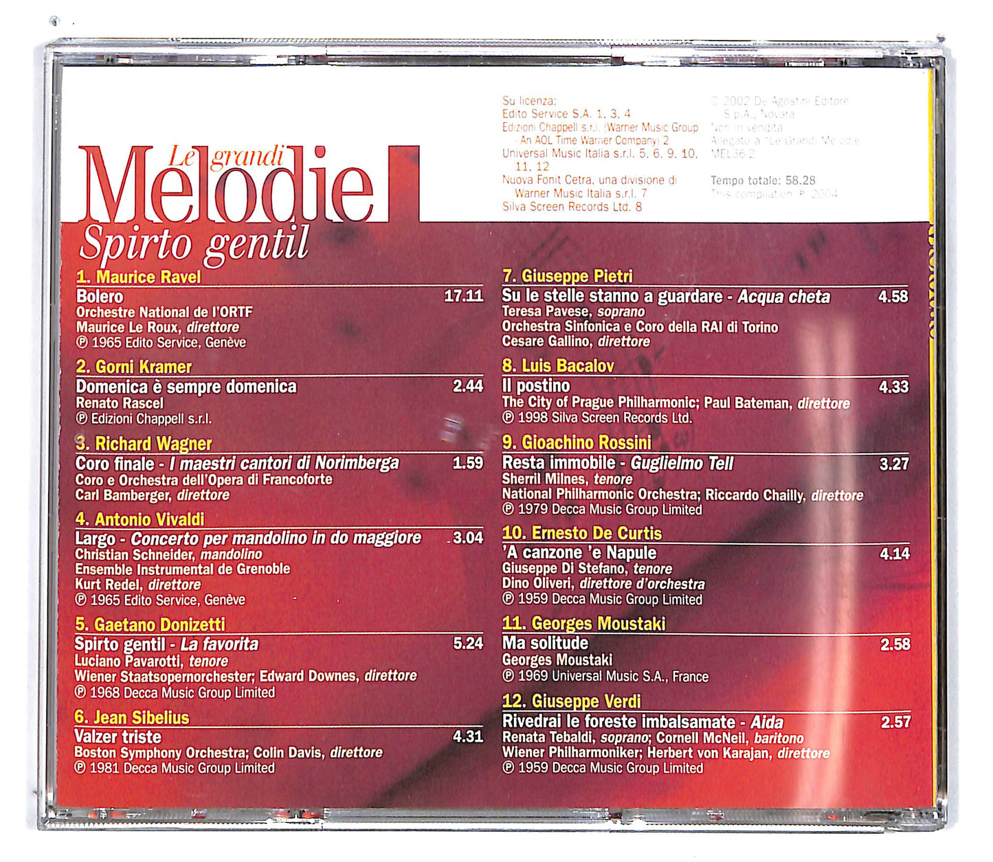 EBOND Various - Spirito gentil - Le Grandi Melodie EDITORIALE CD CD101027