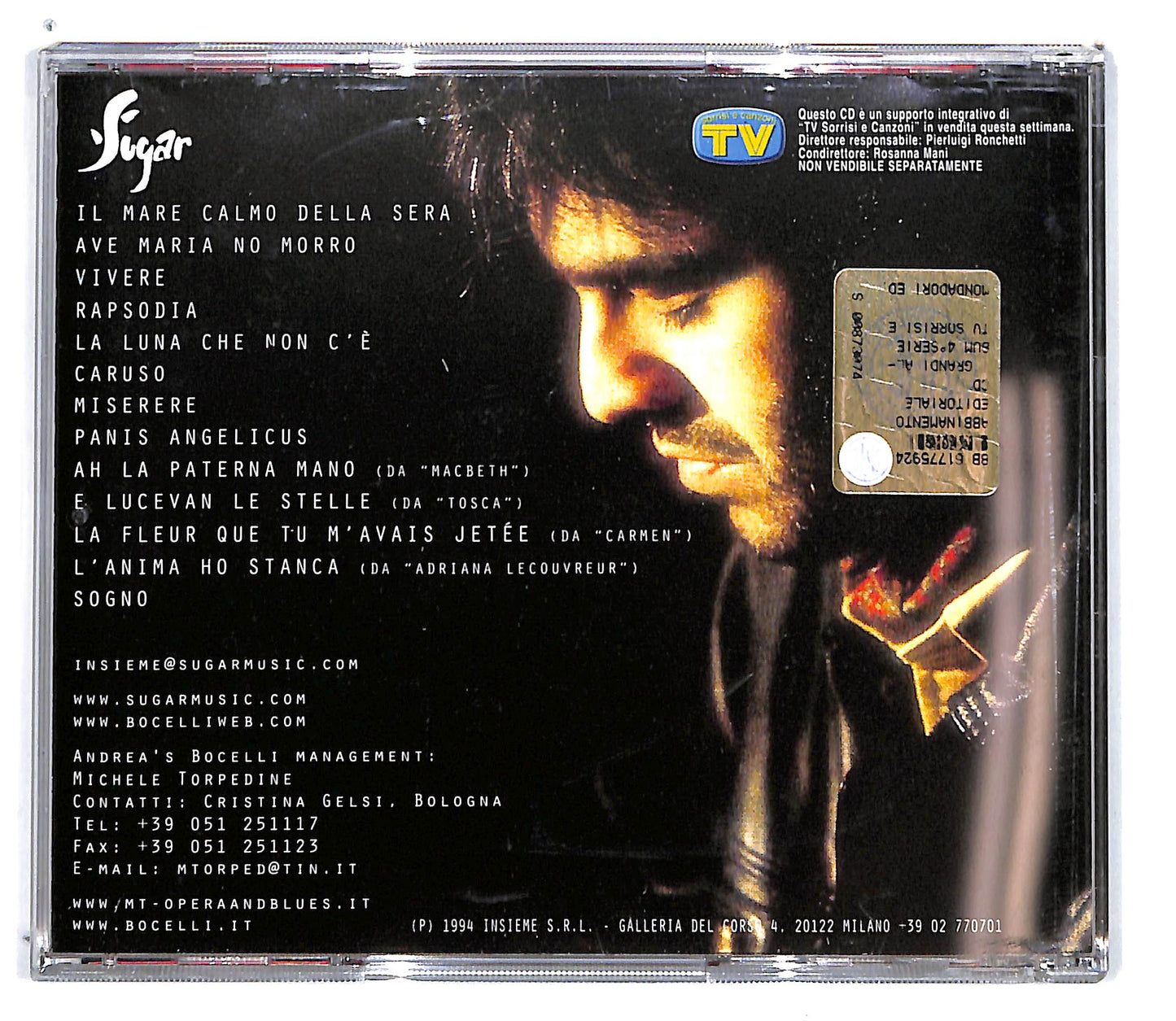 EBOND Andrea Bocelli - Il Mare Calmo Della Sera EDITORIALE CD CD101036