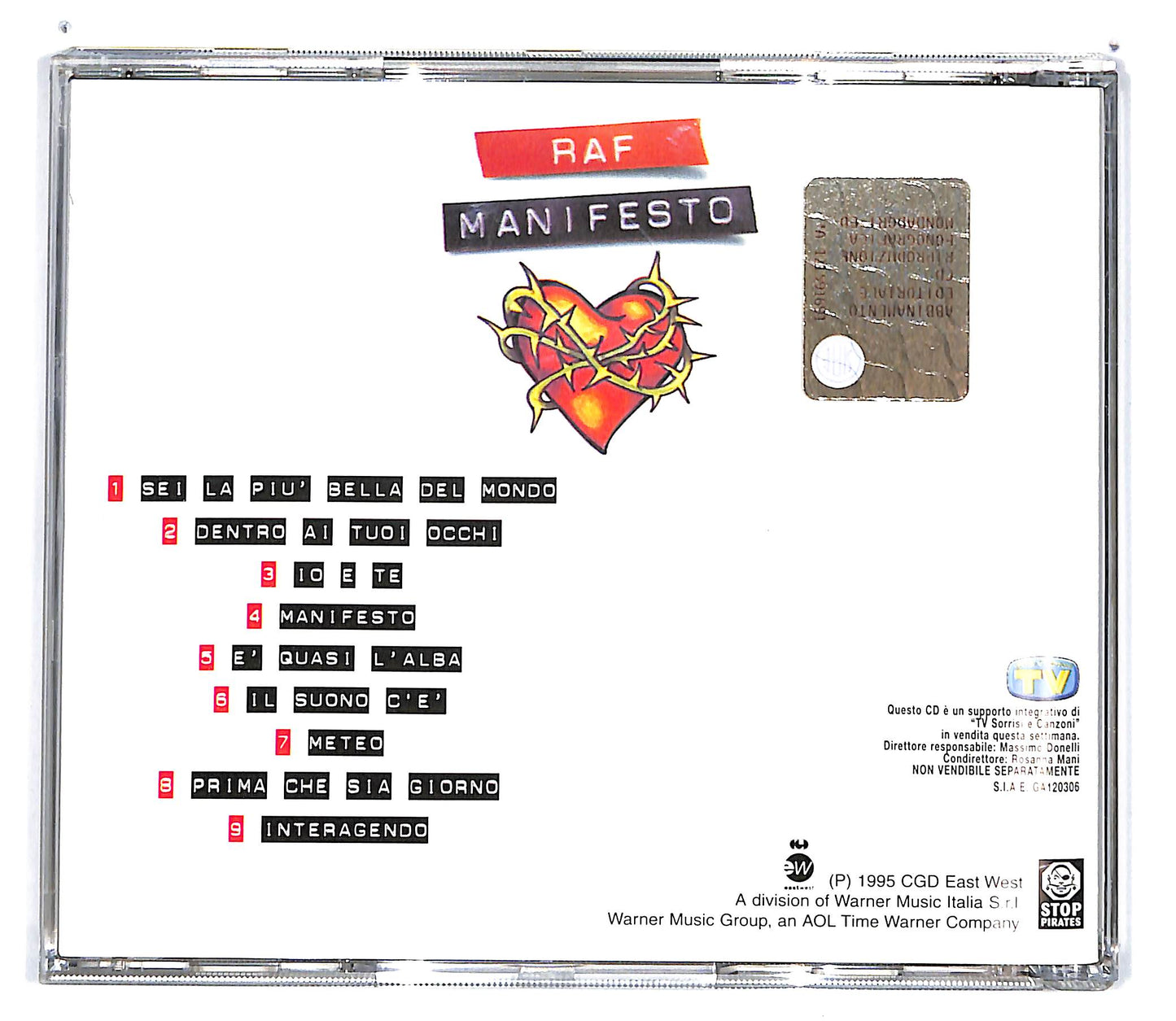 EBOND Raf - Manifesto EDITORIALE CD CD101037