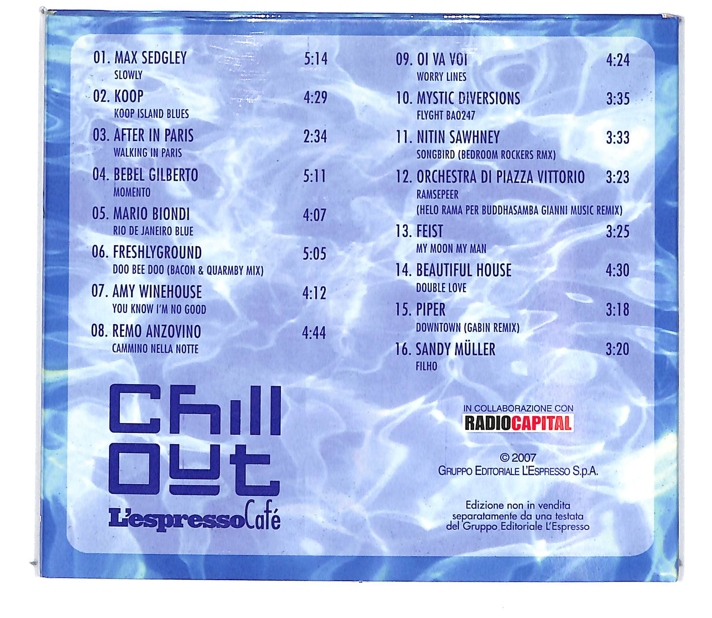 EBOND Various - Blue Chilli out l'espresso cafe EDITORIALE DIGIPACK CD CD101051