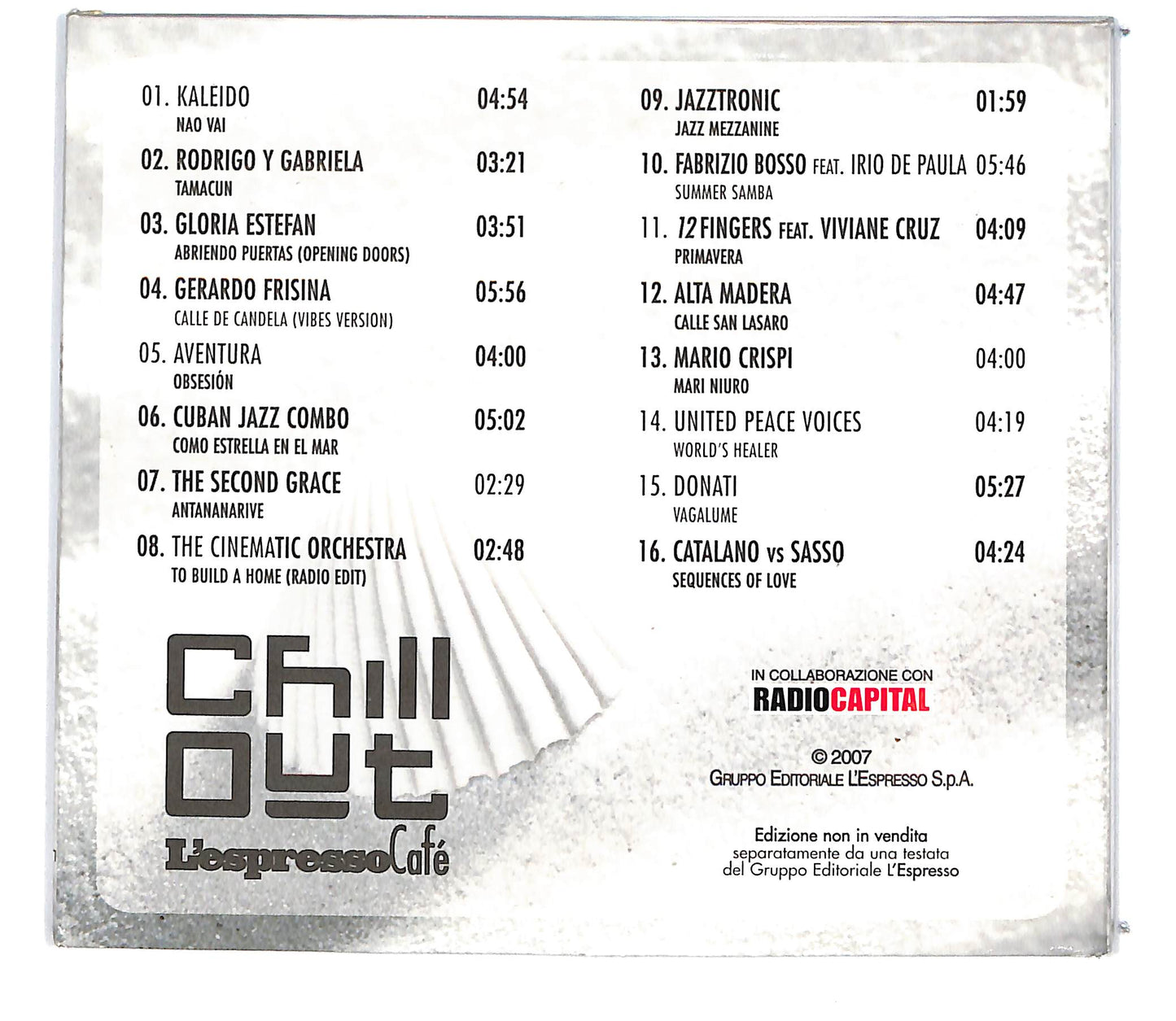 EBOND Various - White Chill Out l'espresso cafe EDITORIALE DIGIPACK CD CD101052