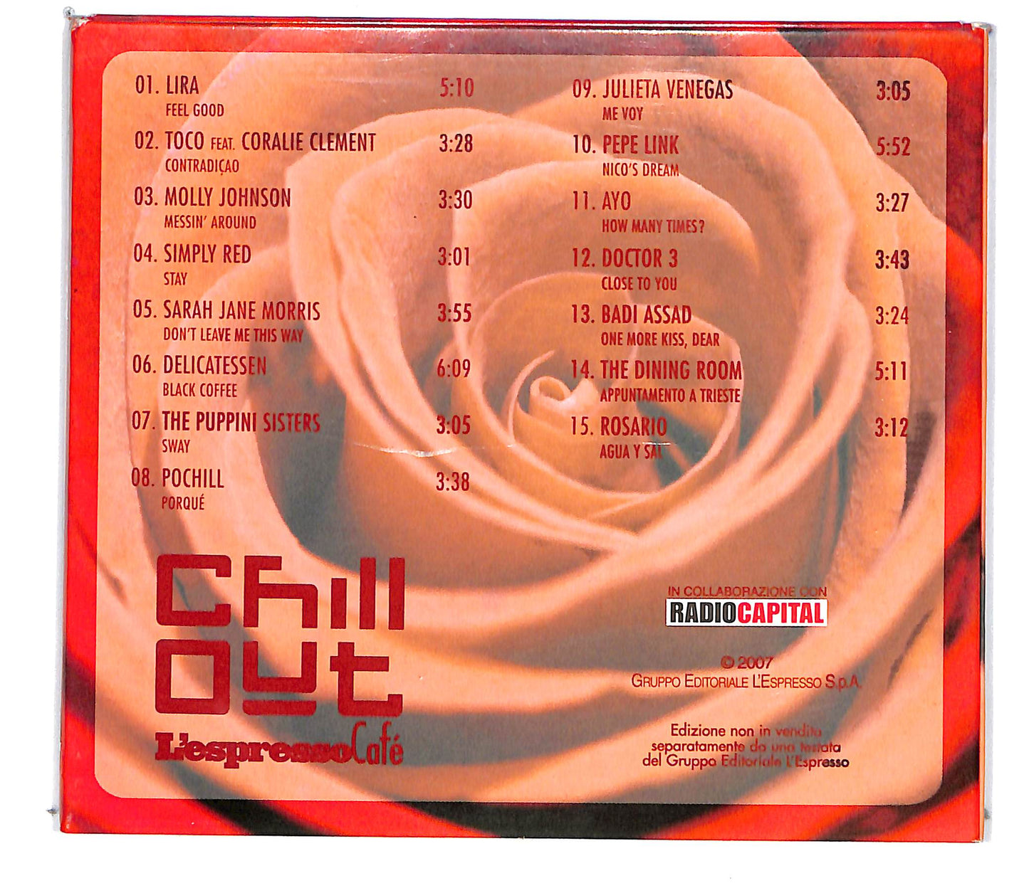 EBOND Various - Red Chill Out L'espresso cafe EDITORIALE DIGIPACK CD CD101053