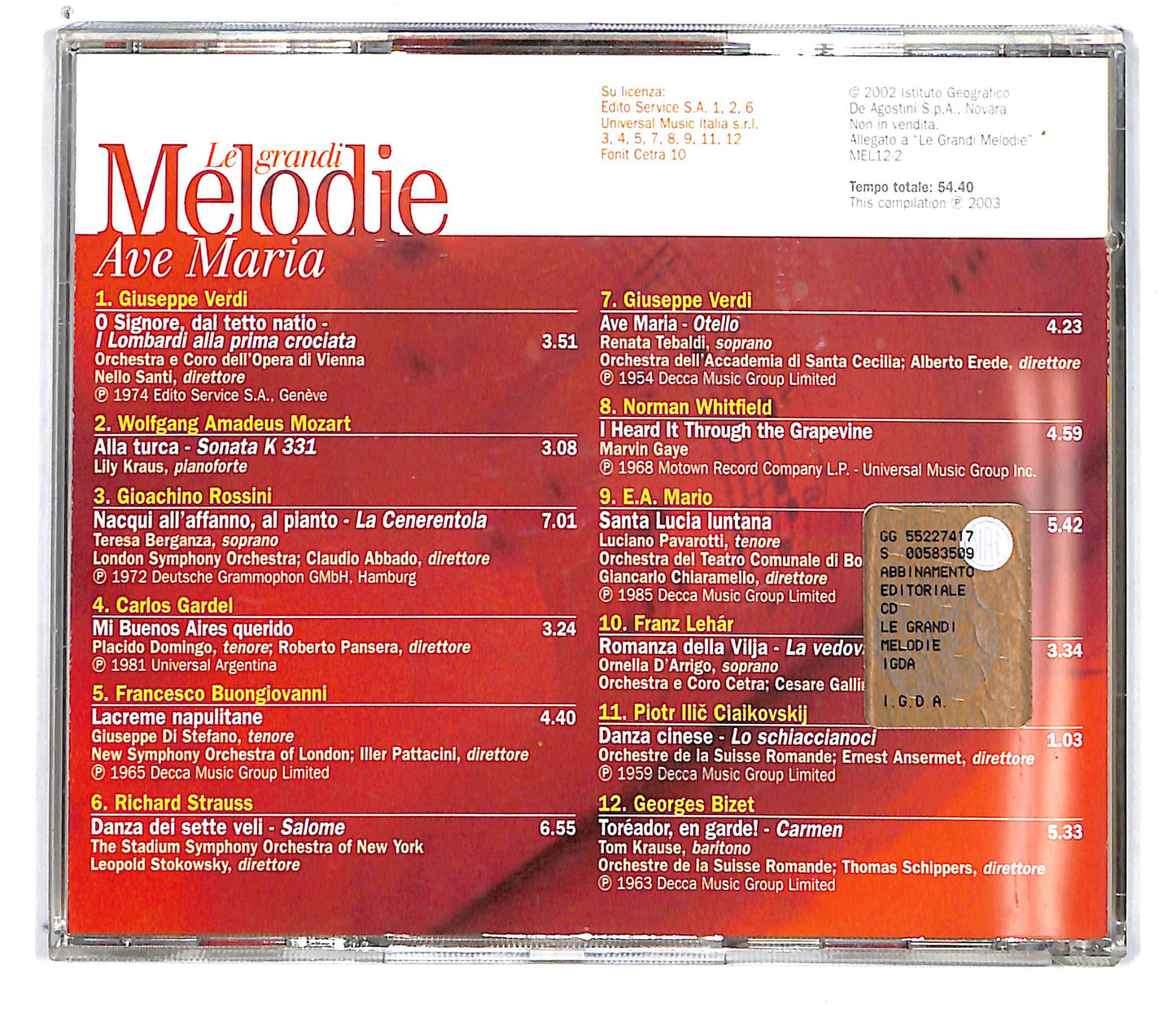 EBOND Various - Ave Maria - Le Grandi Melodie EDITORIALE CD CD101102