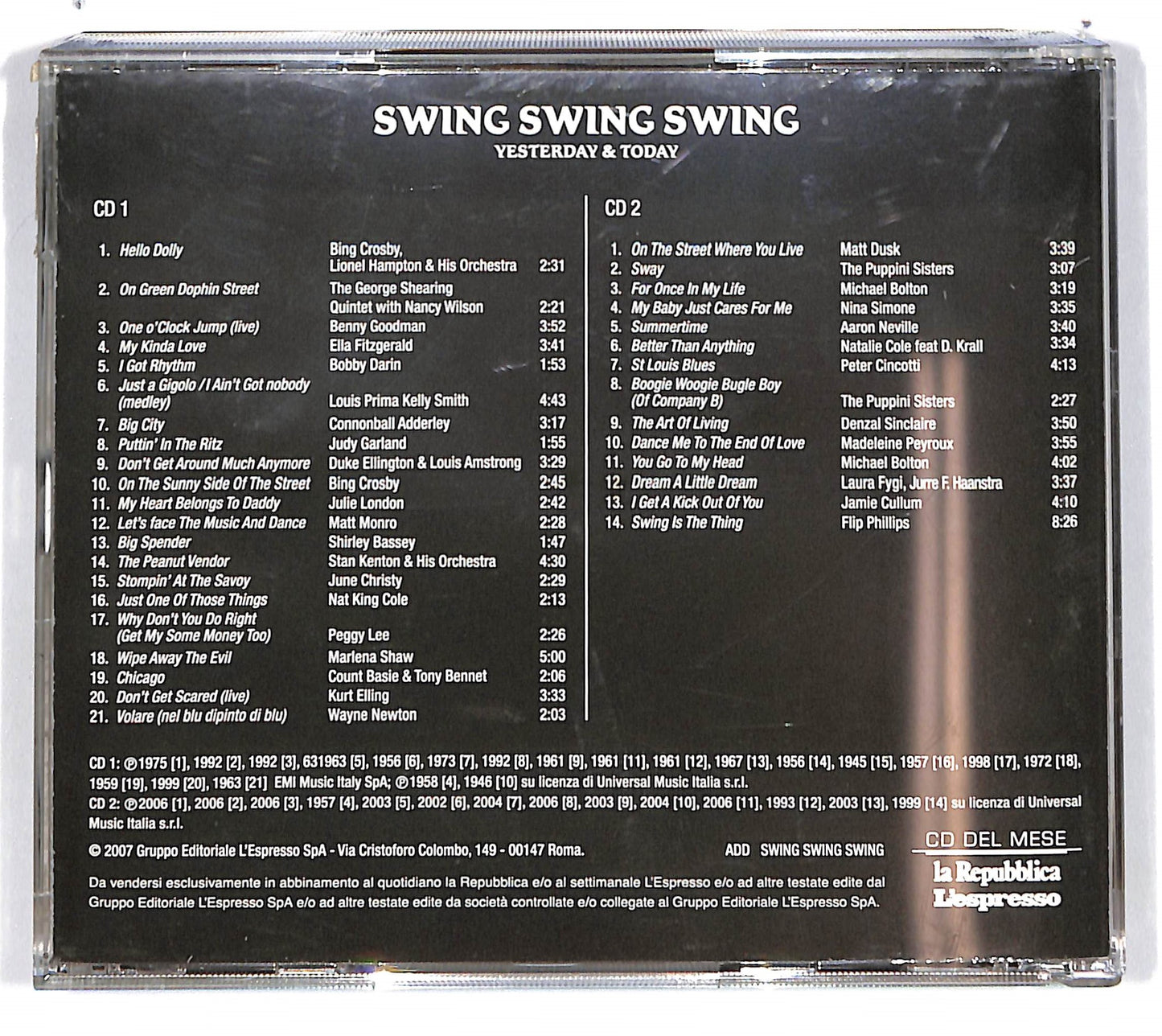 EBOND Various - Swing Swing Swing Yesterday &Today (2dischi) EDITORIALE CD CD101117