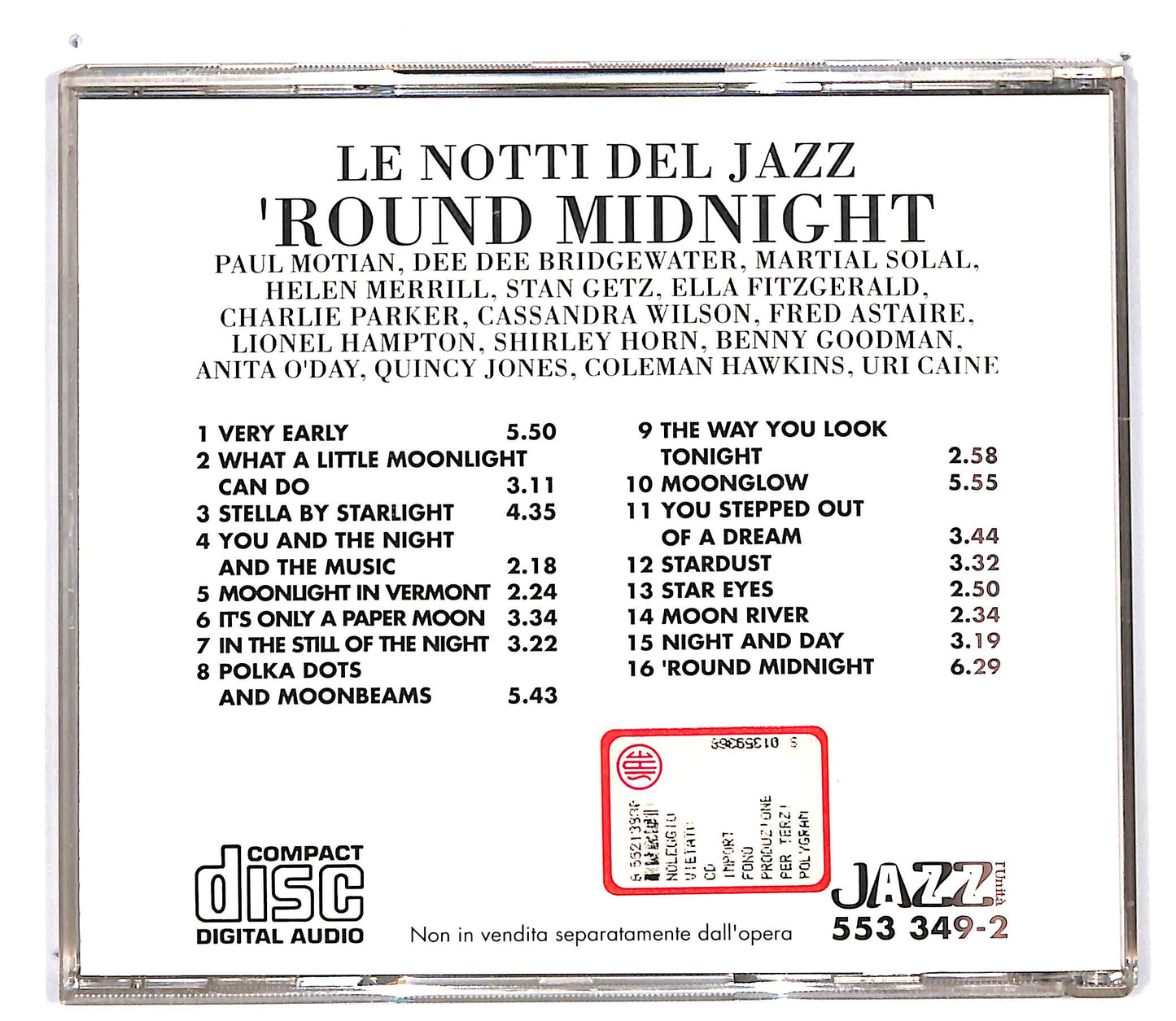 EBOND Various - Le Notti Del Jazz - ‘Round Midnight CD CD101135