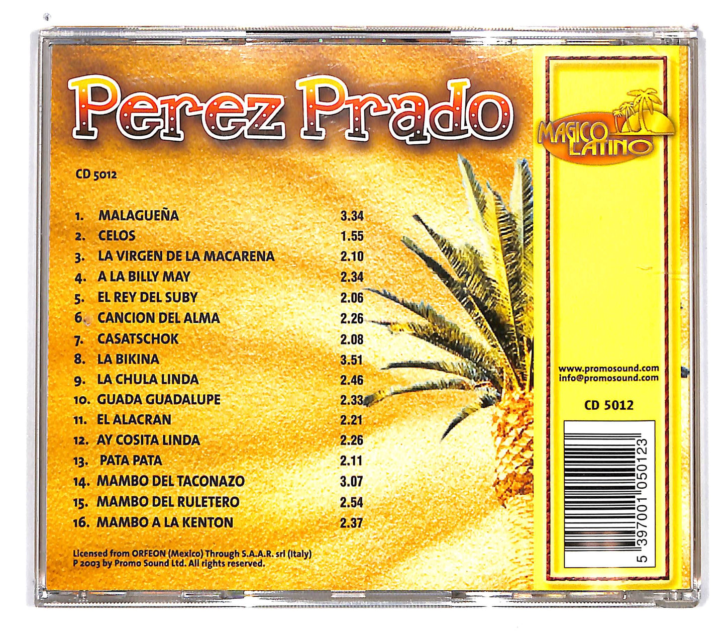 EBOND Perez Prado - La Virgen De La Macarena CD CD101205