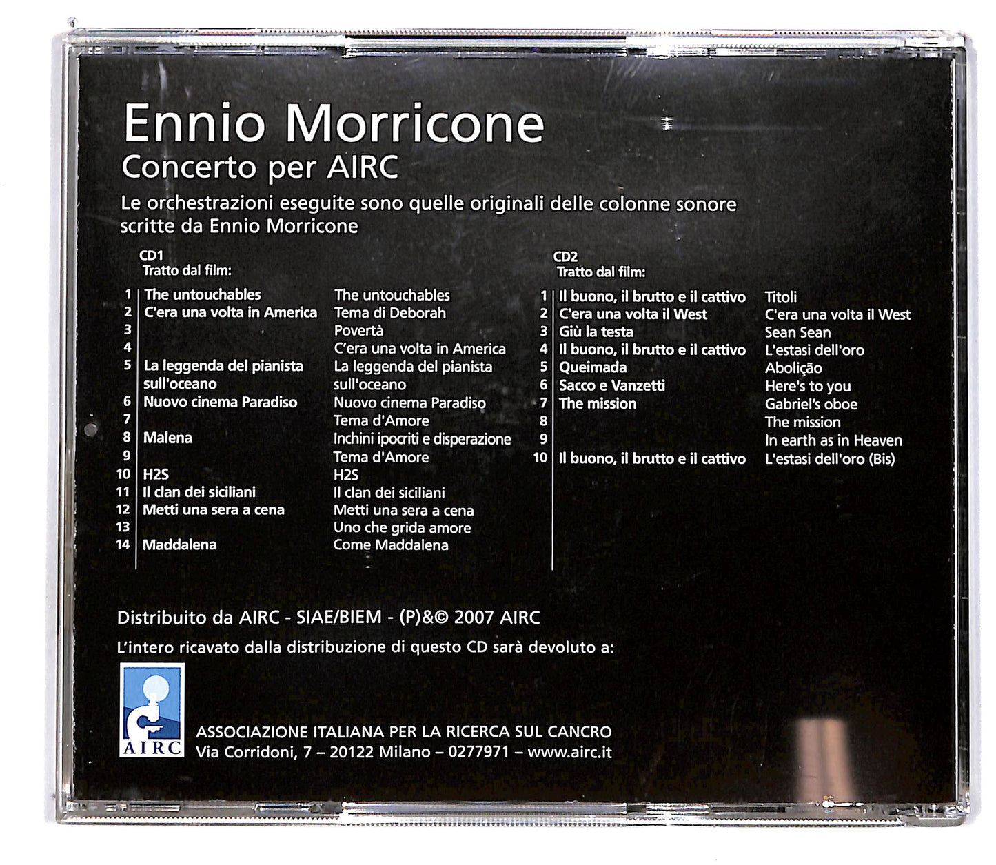 EBOND Ennio Morricone - Concerto Per AIRC (2 dischi) CD CD101209