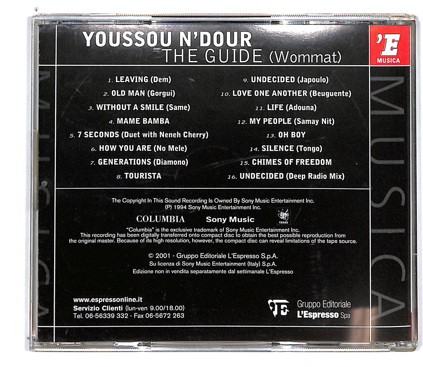 EBOND Youssou N'Dour - The Guide (Wommat) CD CD101216