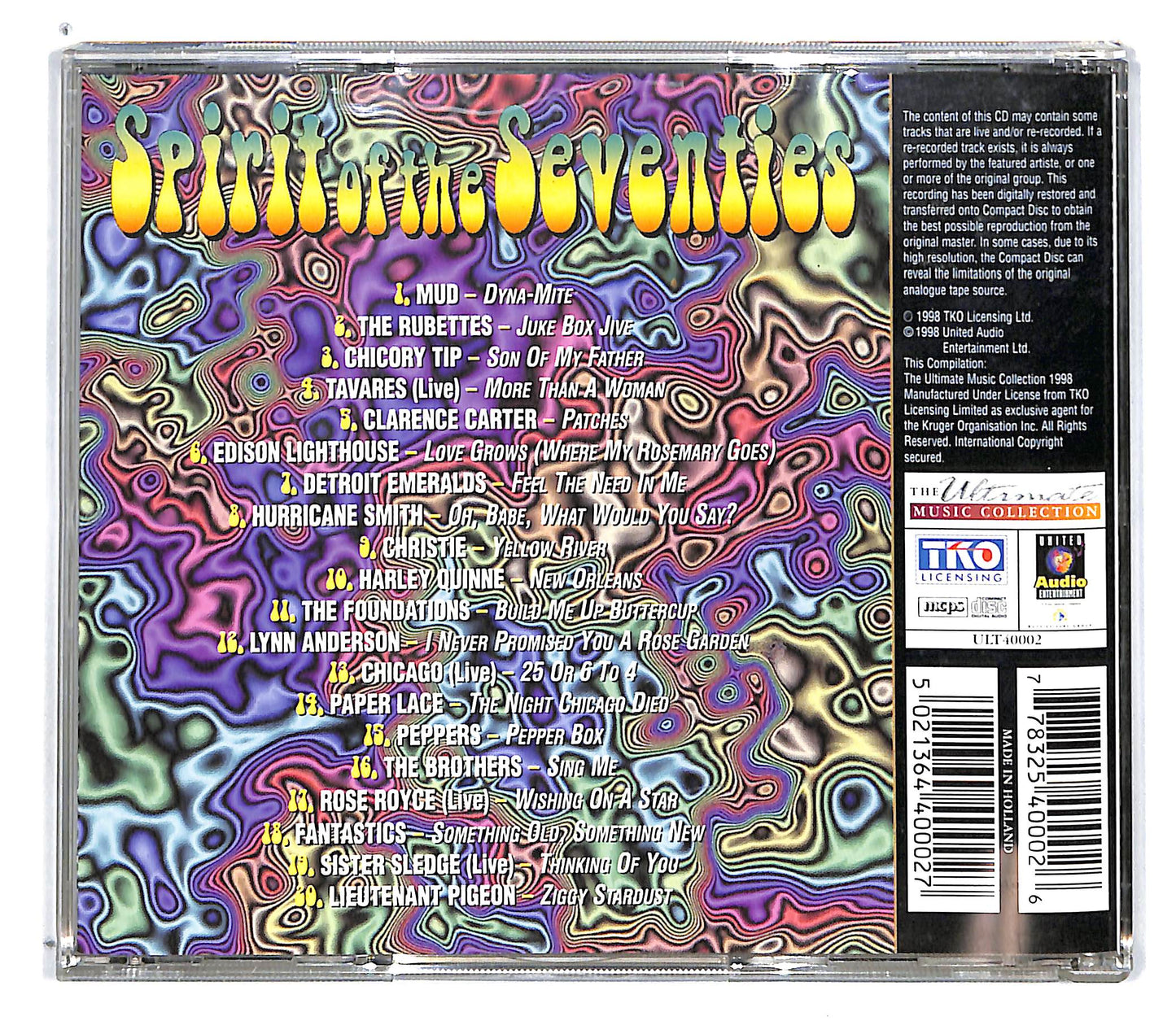 EBOND Various - Spirit Of The Seventies CD CD101233
