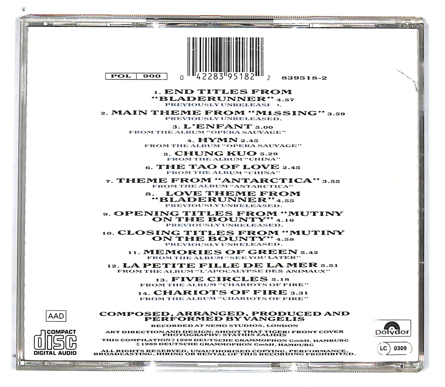 EBOND Vangelis - Themes CD CD101242