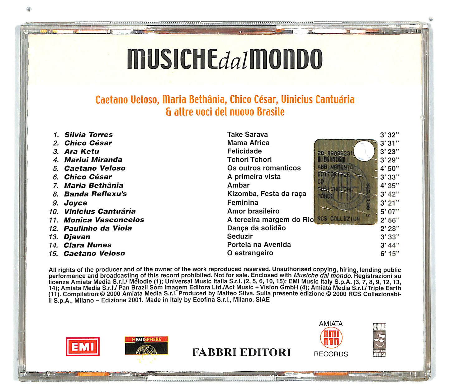 EBOND Various - musiche dal mondo Centro e sud America - Brasile CD CD101258