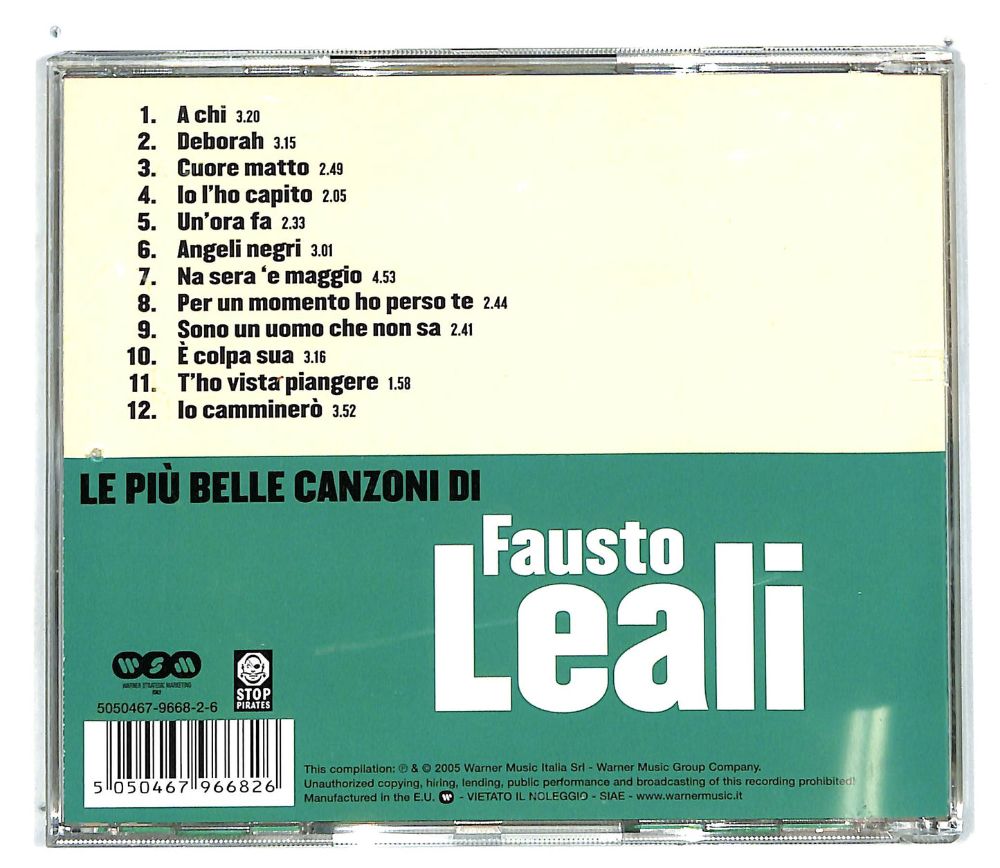 EBOND Fausto Leali - Le Piu Belle Canzoni Di Fausto Leali CD CD101318