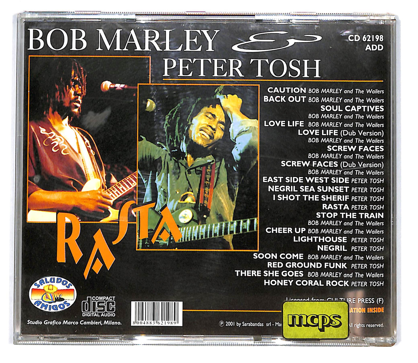 EBOND Bob Marley Peter Tosh - Rasta CD CD101339