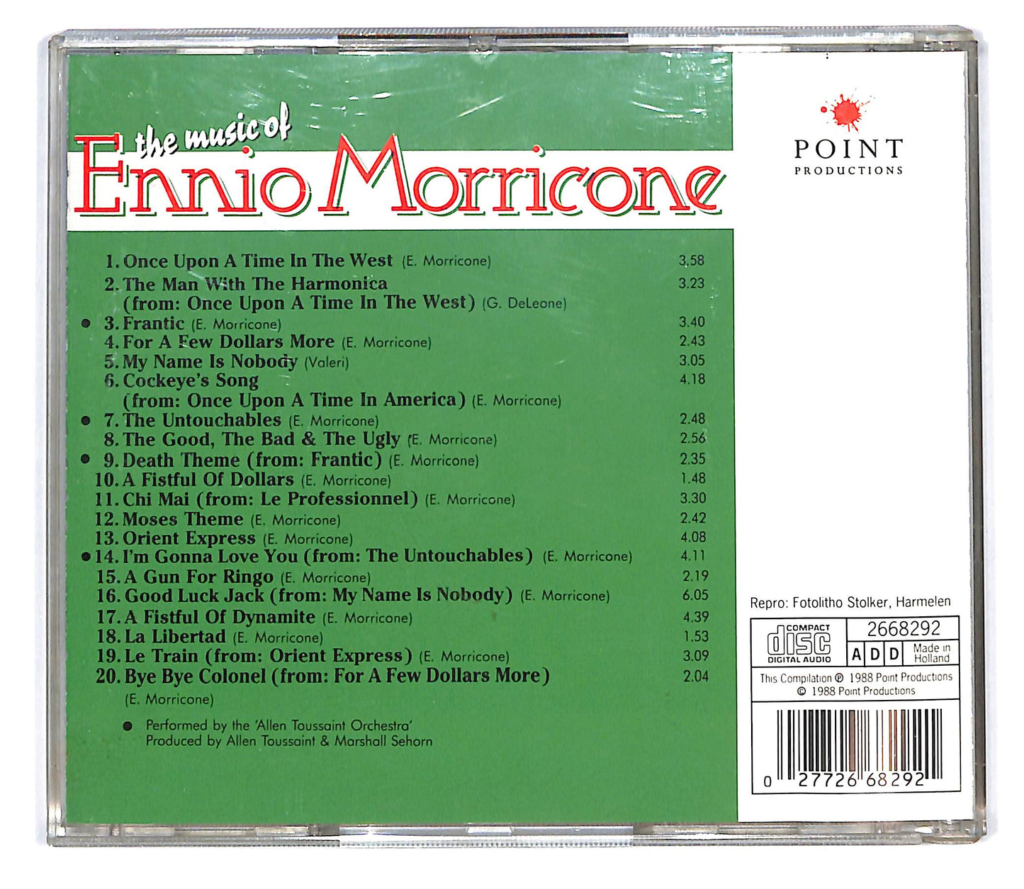 EBOND Ennio Morricone - The Music Of Ennio Morricone CD CD101356